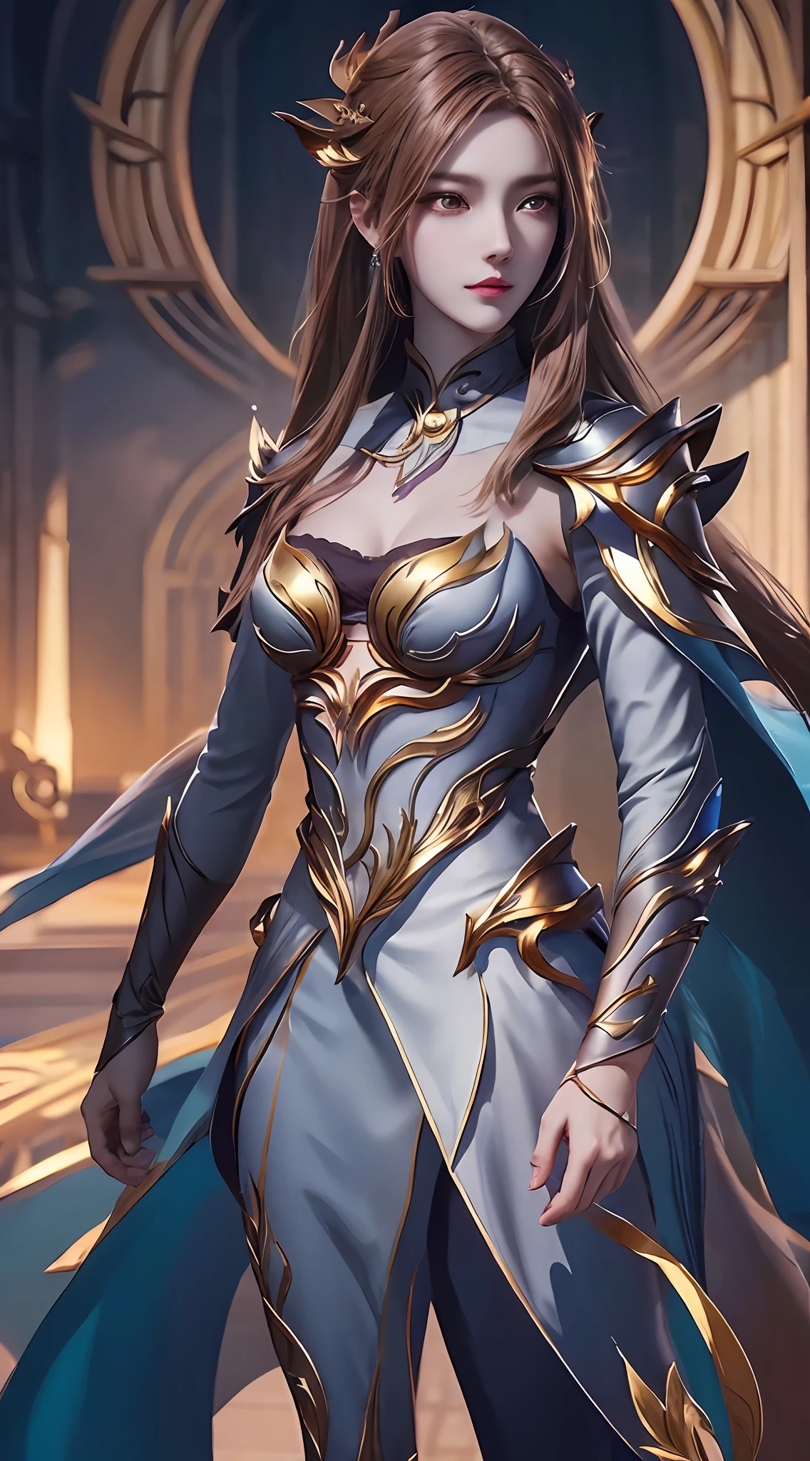 anime - style image of a woman in a white dress with long hair, full body xianxia, goddess. extremely high detail, trending on cgstation, irelia from league of legends, beautiful celestial mage, 8k high quality detailed art, irelia, astral witch clothes, highly detailed exquisite fanart, smooth anime cg art, extremely detailed goddess shot