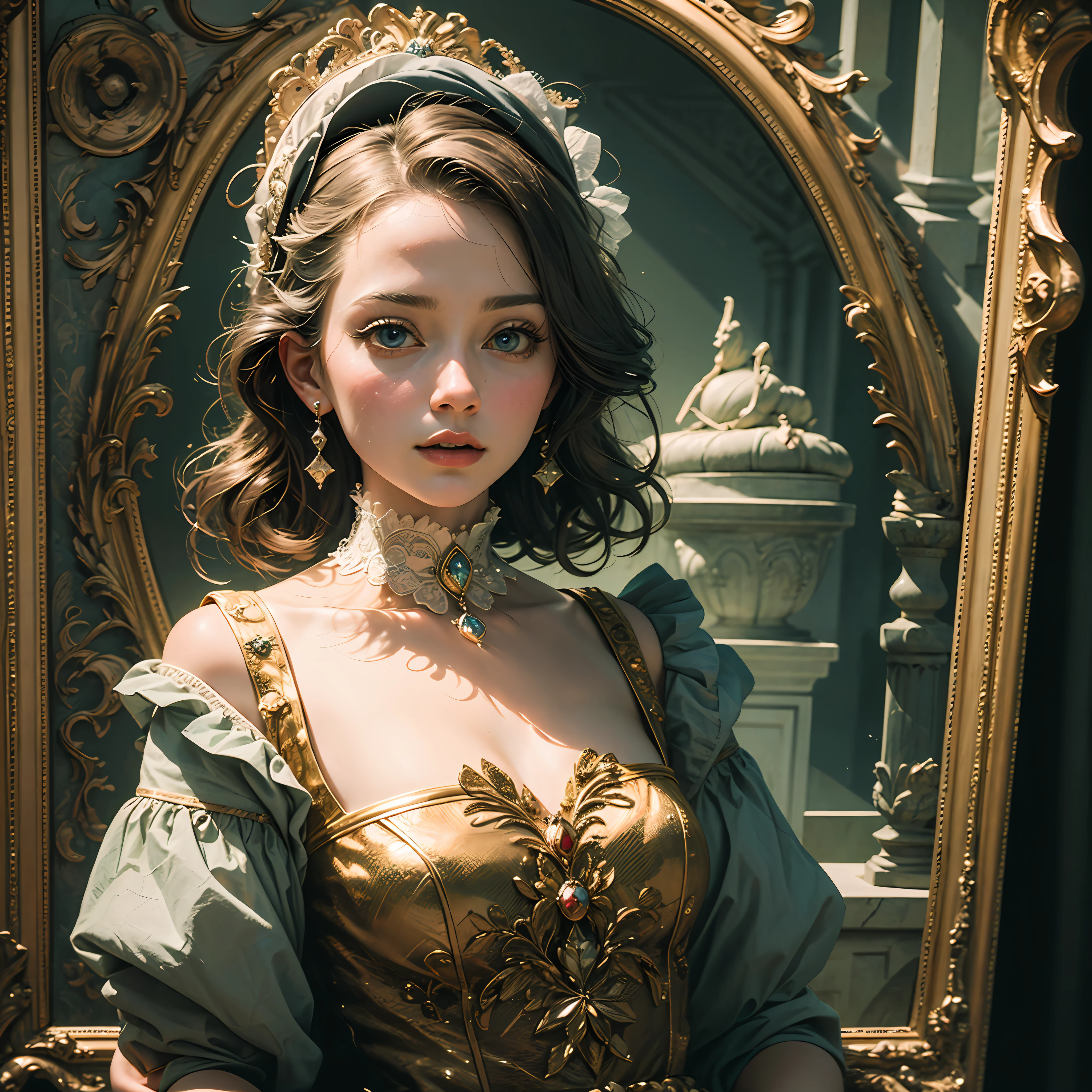Masterpiece – Masterpiece ○○ quality – ○○ quality best quality(Highest Quality) , High quality(hiquality) etc ○○ detailed – ○○ details ultra detailed(Ultra-fine ) , Extremely detailed(Extremely detailed) , Finely detailed(Fine-grained) etc ○○ res – ○○ resolution ultra high res(超A high resolution) , very high res(hight resolution) etc Realistic – Realistic Photorealistic – photorealistic beautiful – beautiful 4k , 8K , 16K – 4K image quality , 8K , 16k distinct – clearly Best Aesthetic – Supremely Aesthetic ,Marie Antoinette,Palace of Versailles --auto