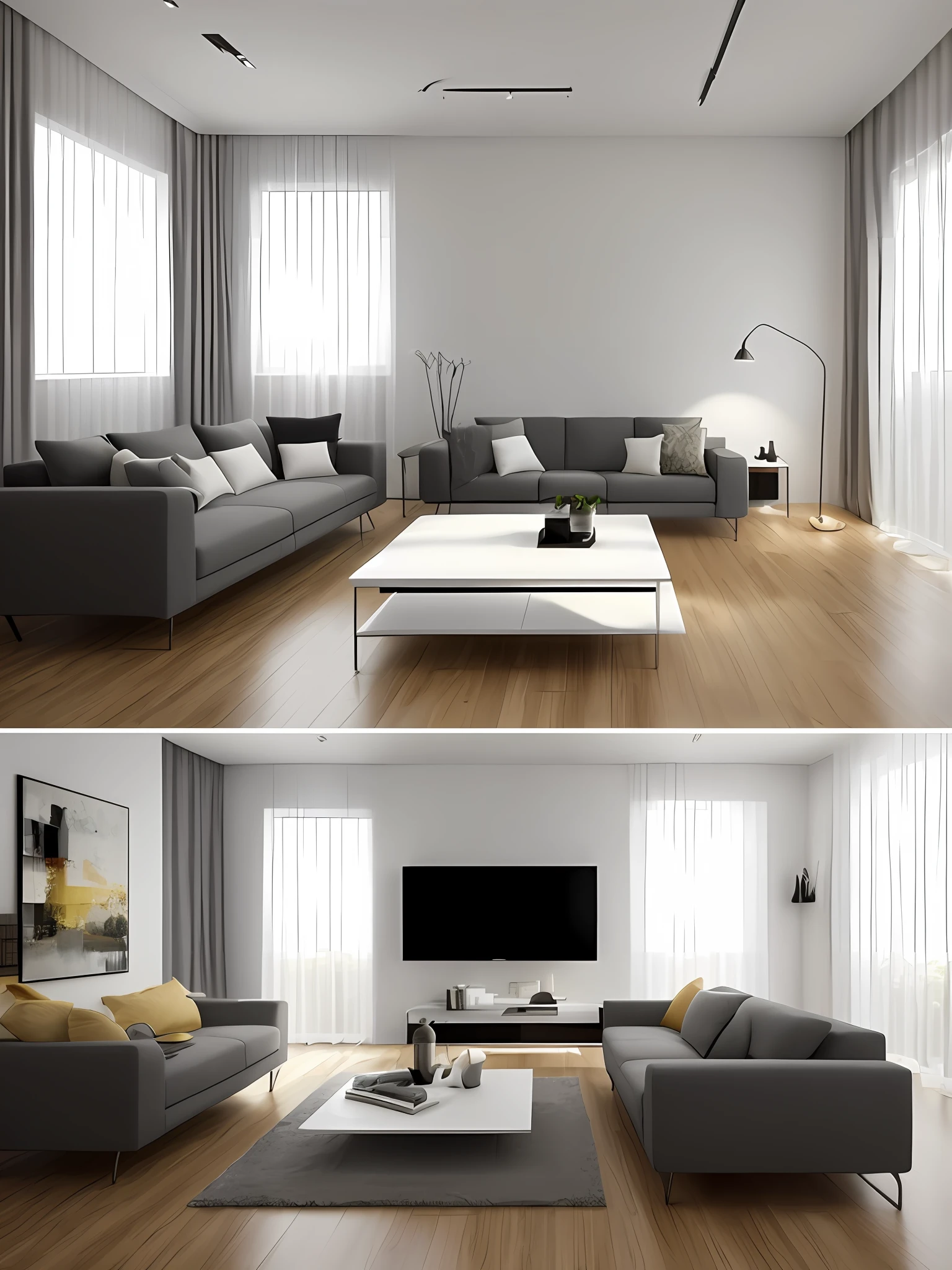 Interior design,Modern minimalist,There is a sense of premium,Reference the latest award-winning interior design entries,light and shadow effect,Full of atmosphere