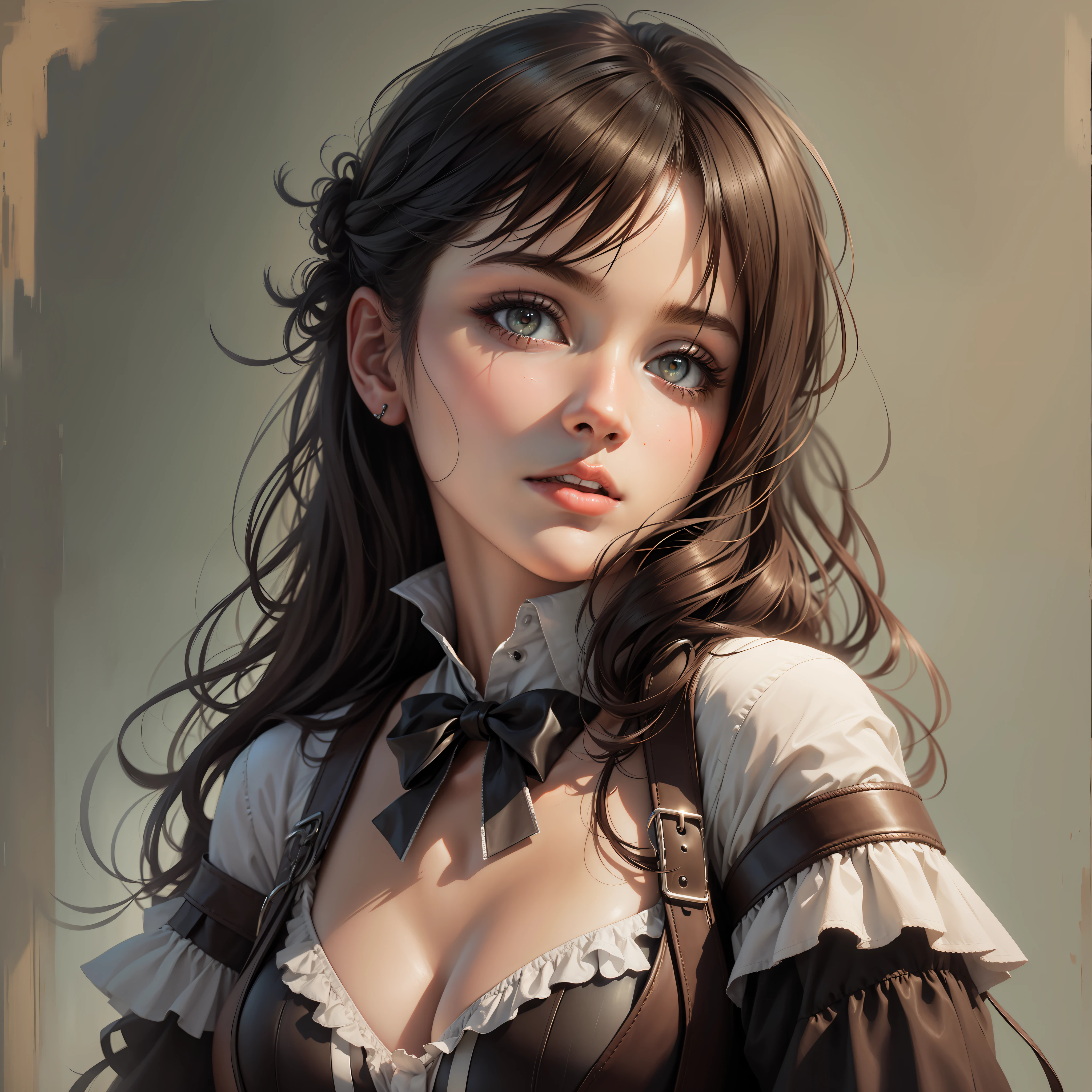 Best quality, masterpiece, ultra high res, (photorealistic:1.4), 1girl, offshoulder, in the dark, deep shadow, low key,