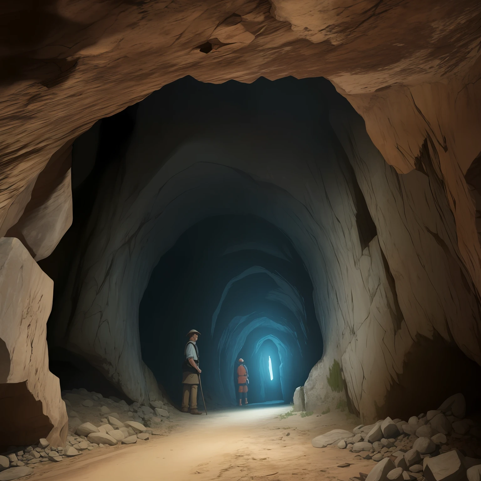 There is a cartoon picture of a cave with a door, Cave background, dungeon background, dark gloomy cave background, big dark caverns, underground cave, arte de fundo, underground cave, cave setting, dark underground cave, ancient cave, in a dungeon background, Cave, cave system, background artwork, interior background art, Cave Town, very dark cave, cave exploration --auto