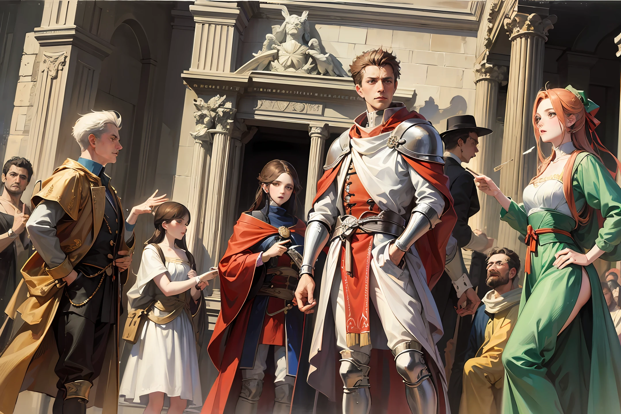 a pintura de Vincenzo Camuccini chamada "The Assassination of Julius Caesar --auto --s2