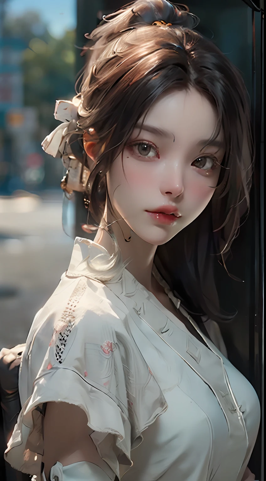 ((Best quality)), ((masterpiece)), (detailed:1.4), 3D, an image of a beautiful cyberpunk female,HDR (High Dynamic Range),Ray Tracing,NVIDIA RTX,Super-Resolution,Unreal 5,Subsurface scattering,PBR Texturing,Post-processing,Anisotropic Filtering,Depth-of-field,Maximum clarity and sharpness,Multi-layered textures,Albedo and Specular maps,Surface shading,Accurate simulation of light-material interaction,Perfect proportions,Octane Render,Two-tone lighting,Wide aperture,Low ISO,White balance,Rule of thirds,8K RAW,