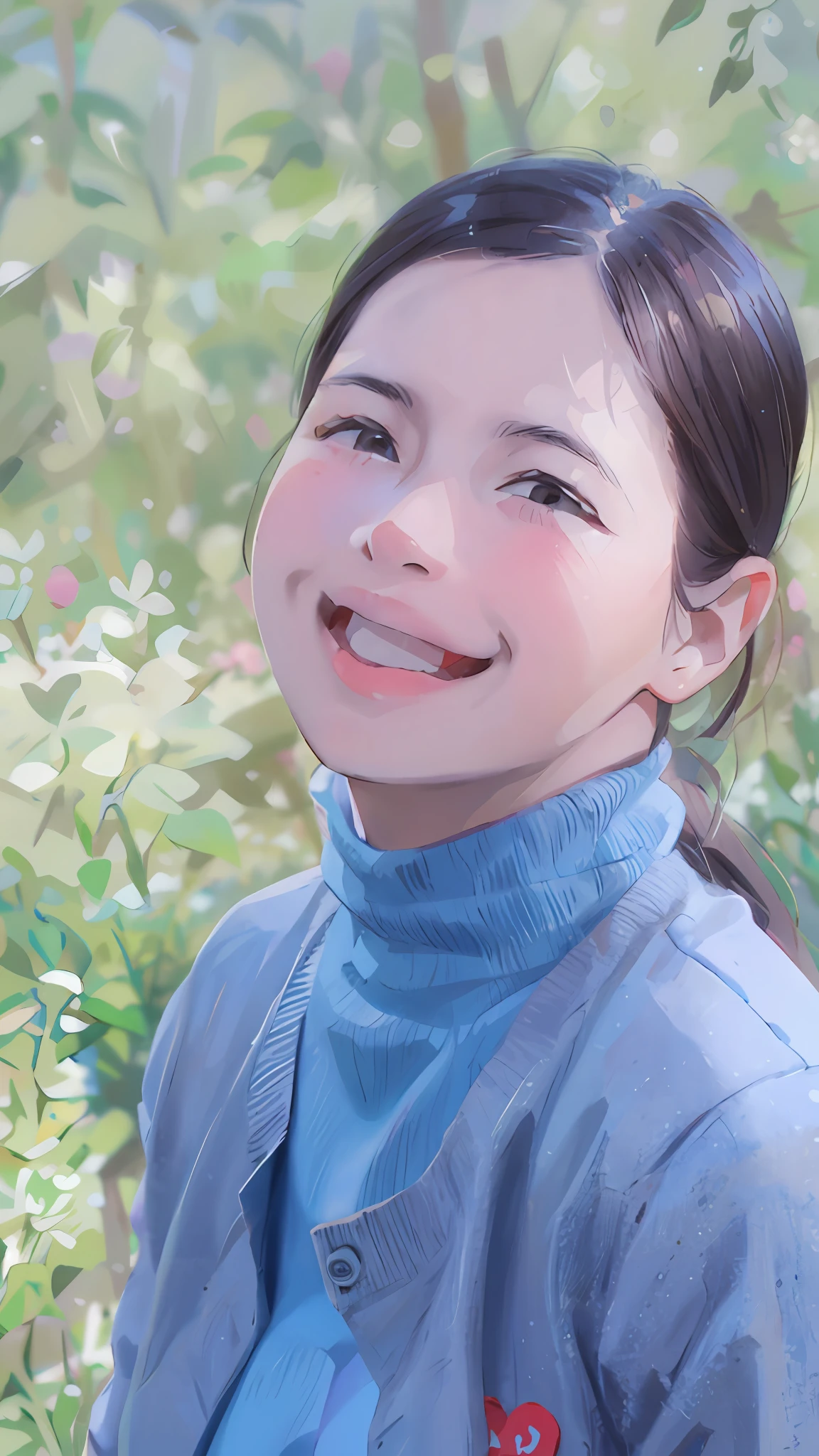 (closeup cleavage,family photos)Placed in the kitchen and laughing happily(mom+dad)，Space in(kitchens)，The background is white tones,The mood is lighthearted。