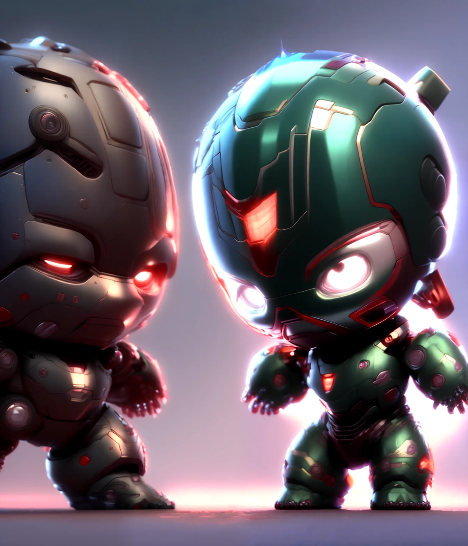 cute chibi style movie scene. complete body, toy shop setting, intricate detail, award winning, great lighting, shading, high quality, detail