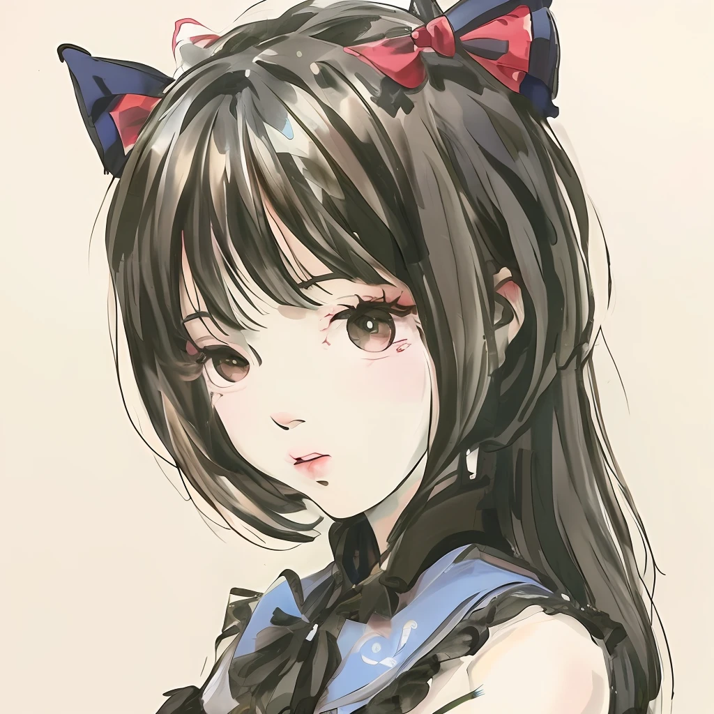 Draw a Lolita with the appearance of a double sheng