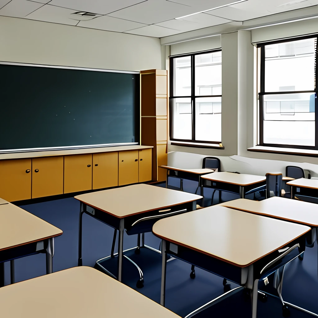 Classroom,desks,mid afternoon,Slapstick