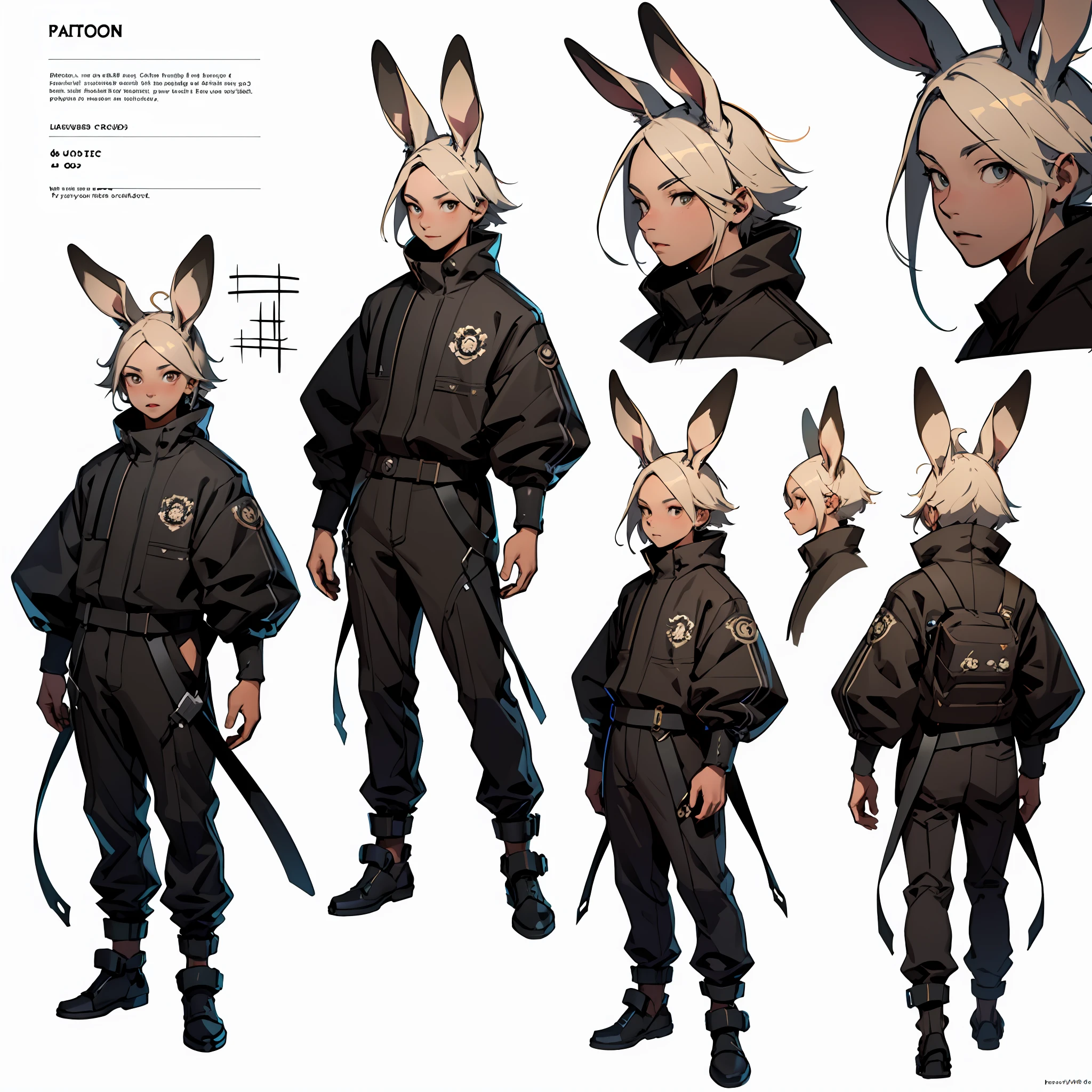 Sketch of 1 cute rabbit，frontage，Moe，concept art inspired by senior character artist，Trends in Artstation，Process art，High-quality character design，character design art，Children's art in ArtStation，Highly detailed character design，Cartoon concept art，character  design