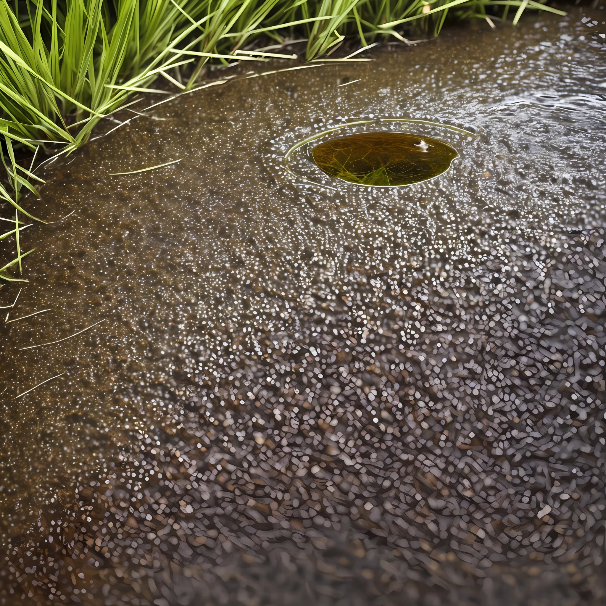 There is no fixed pattern，The appearance is reflected in a creeping liquid the size of a pet dog --auto