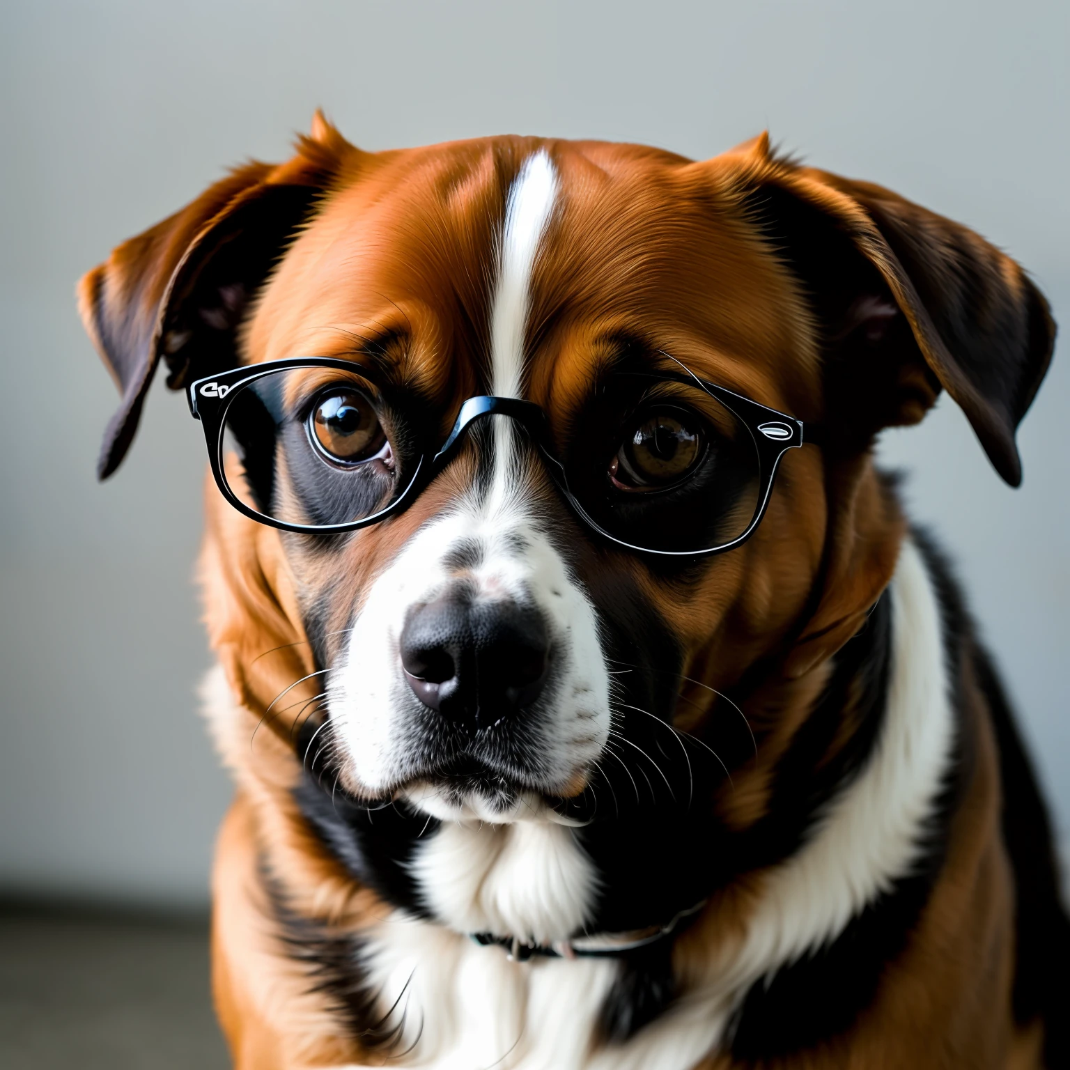 A dog with four eyes