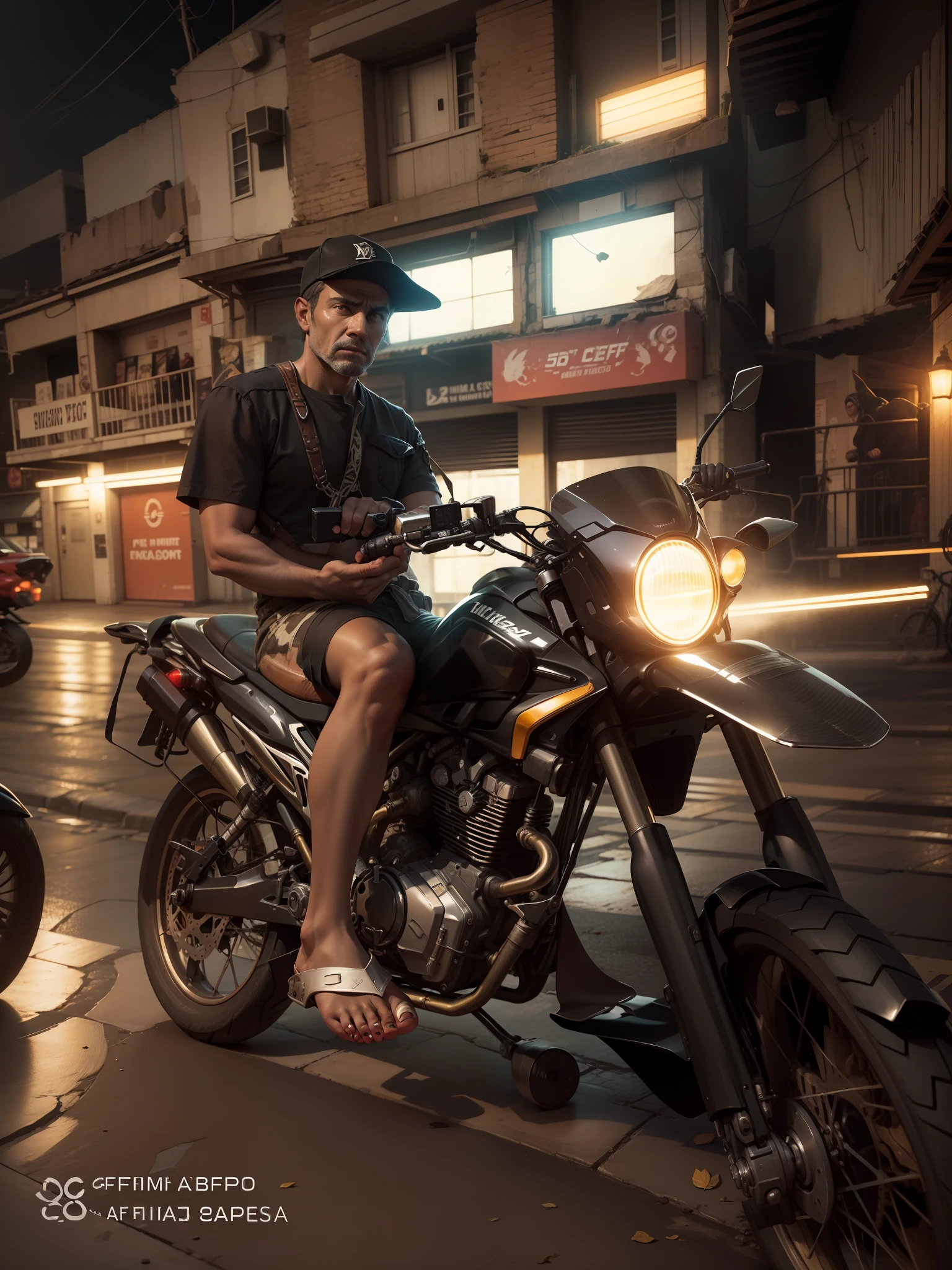 apocalipse, fim do mundo, farol de moto iluminado, perfect feets, human feet, realistic feet