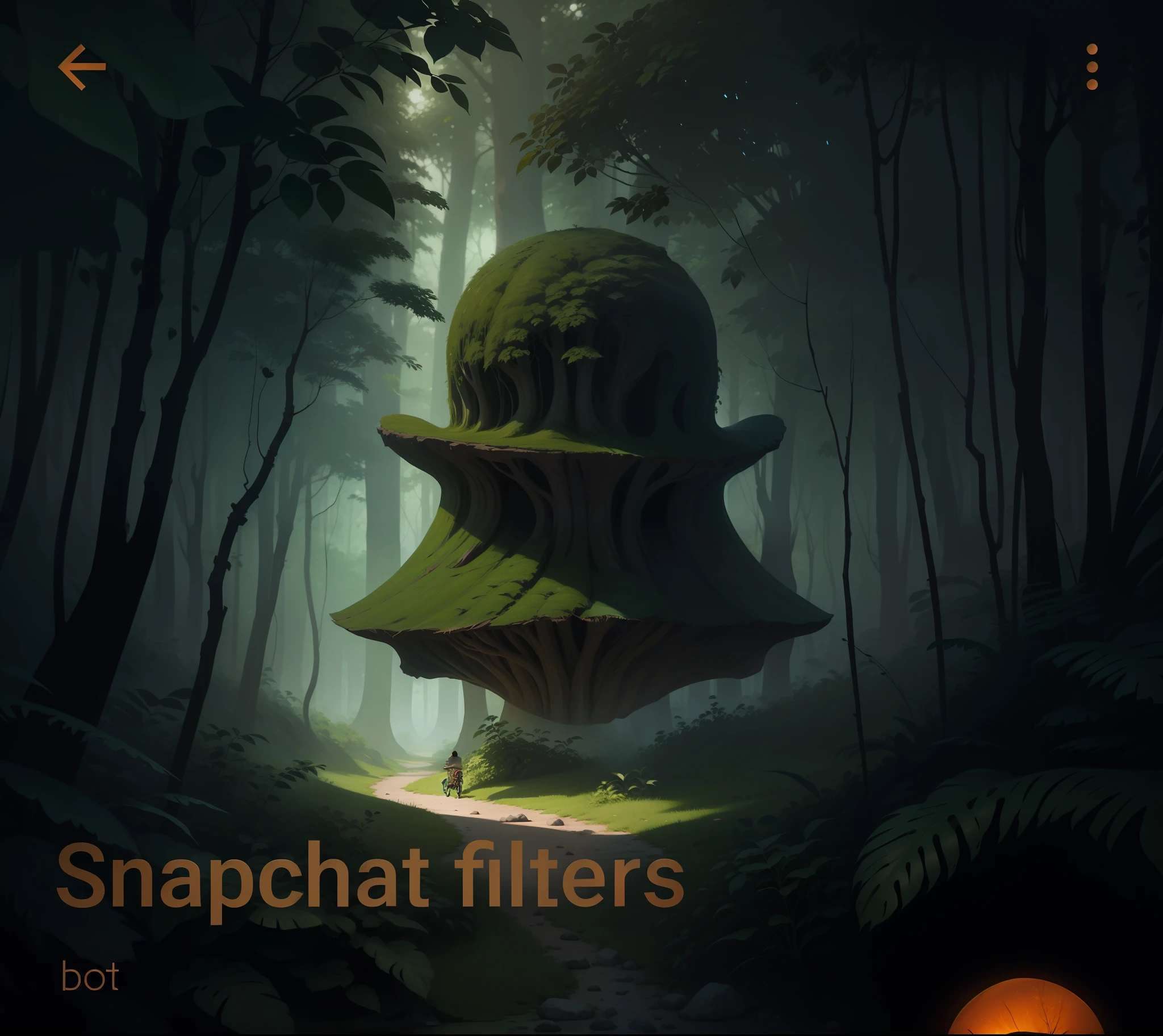 Prompt 1:
/imagine prompt: A captivating digital illustration portraying a Snapchat symbol exploring a dense jungle from a top-down perspective. The symbol is depicted as if looking curious and intrigued, surrounded by lush ji green vegetation and vibrant flora. The scene captures the symbol's adventurous spirit and the mysterious allure of the jungle. The color temperature leans towards earthy tones, enhancing the natural ambiance. The lighting casts dappled shadows through the dense foliage, creating an atmosphere of exploration and wonder. --v 5 --stylize 1000 --ar 16:9
