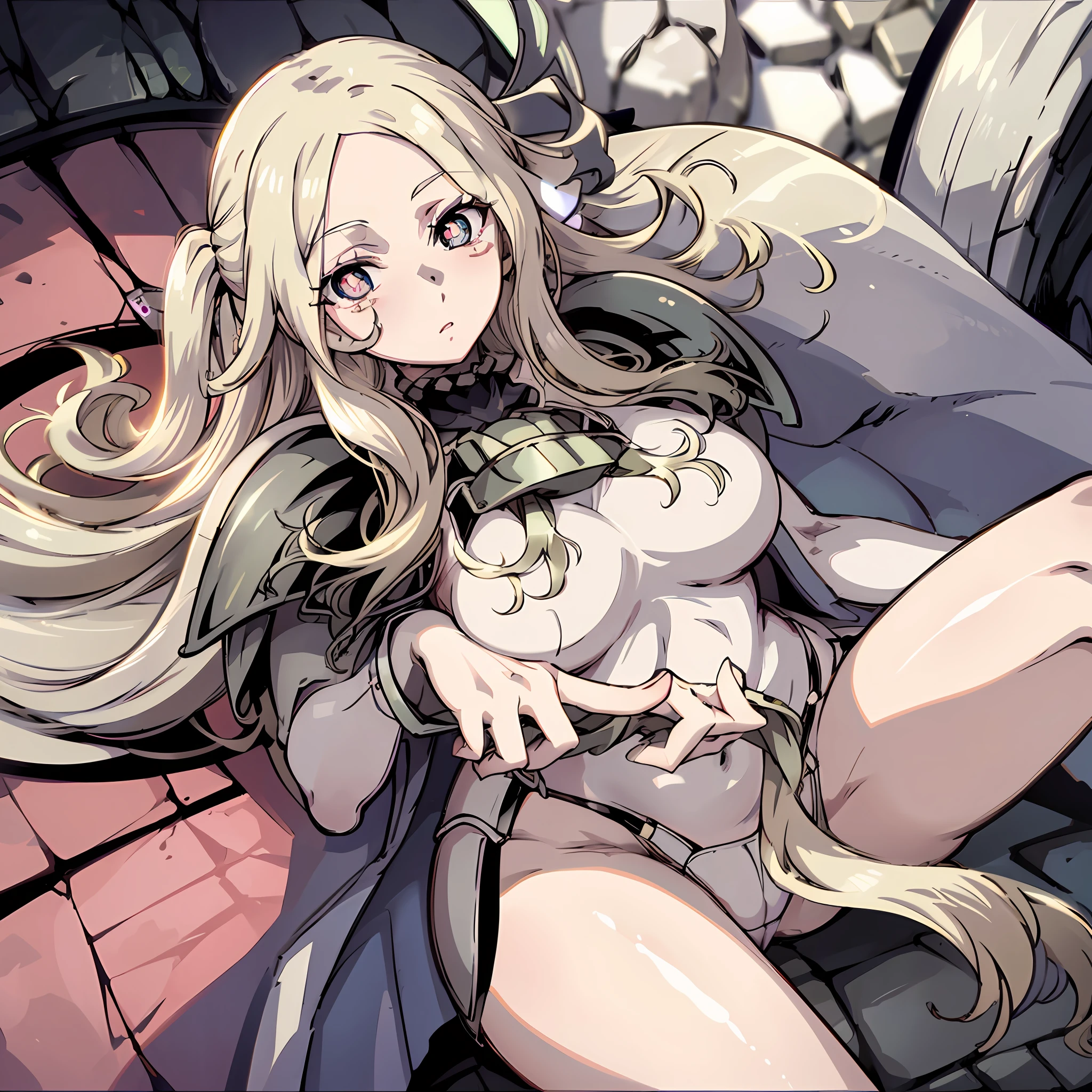 whaite hair,white irises,White pupils,White eyes,White pupils,whiteeyes,white skinned,Beautuful Women,