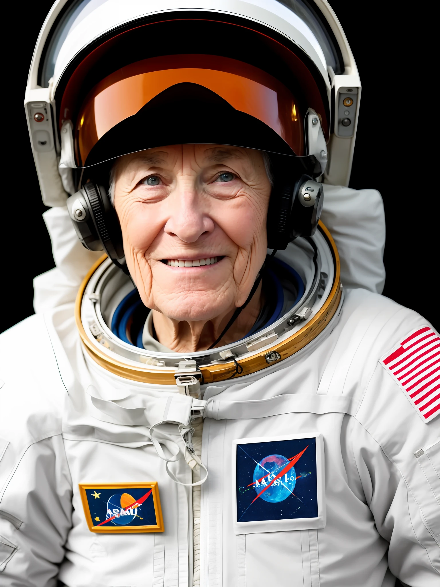 An eighty-year-old astronaut