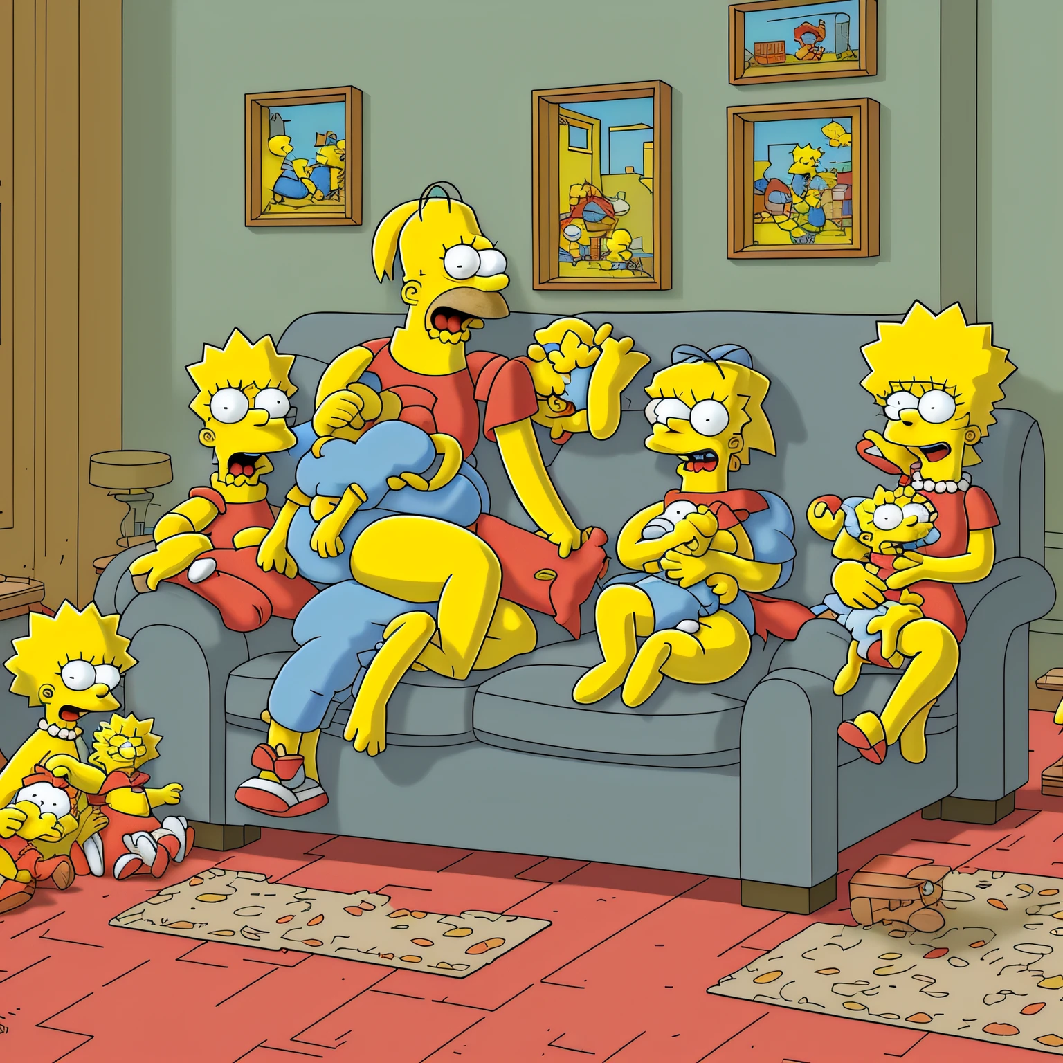 The Simpsons are fighting --auto