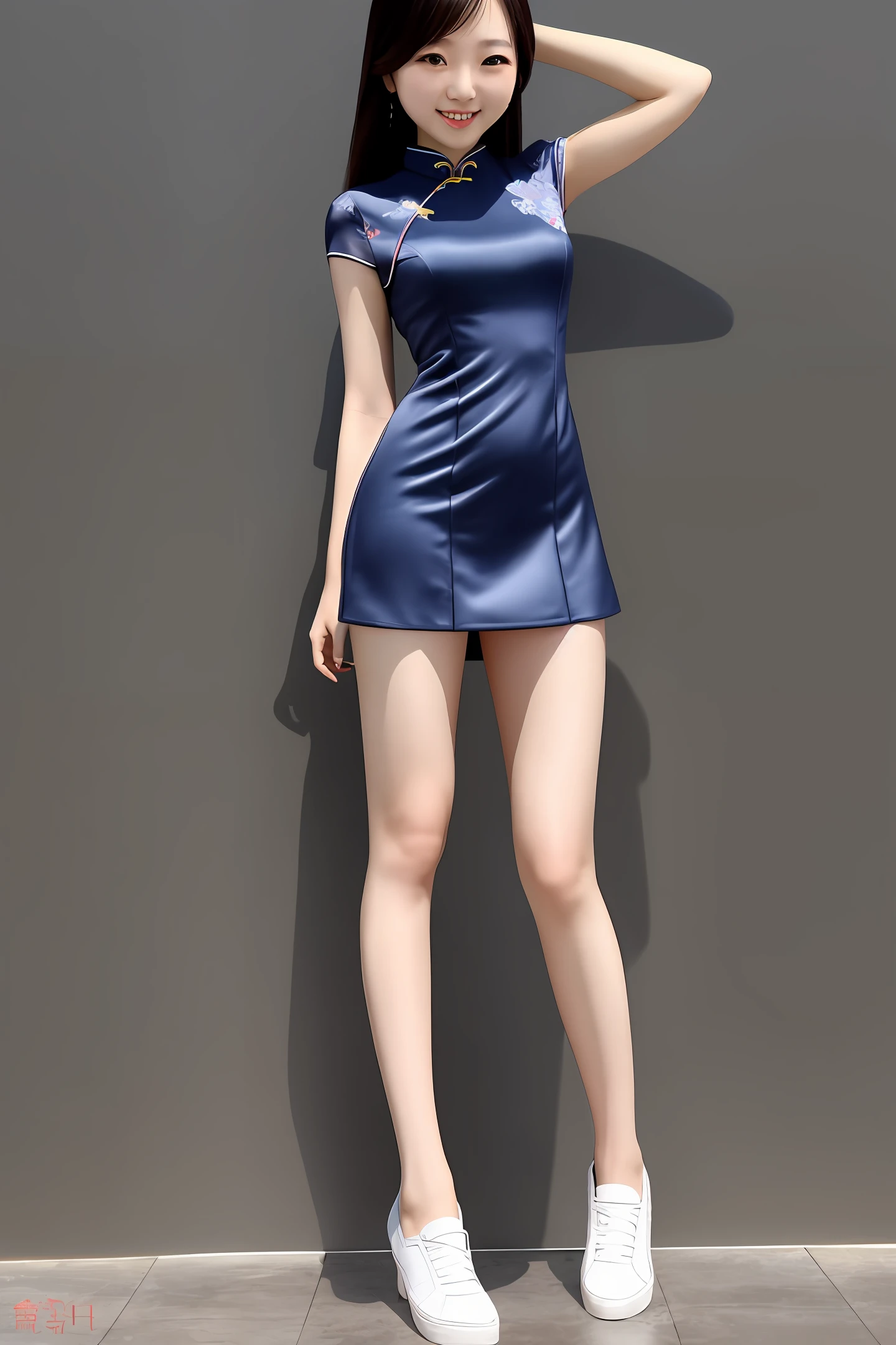 Cheongsam girl，Beth，Lift up your skirt
