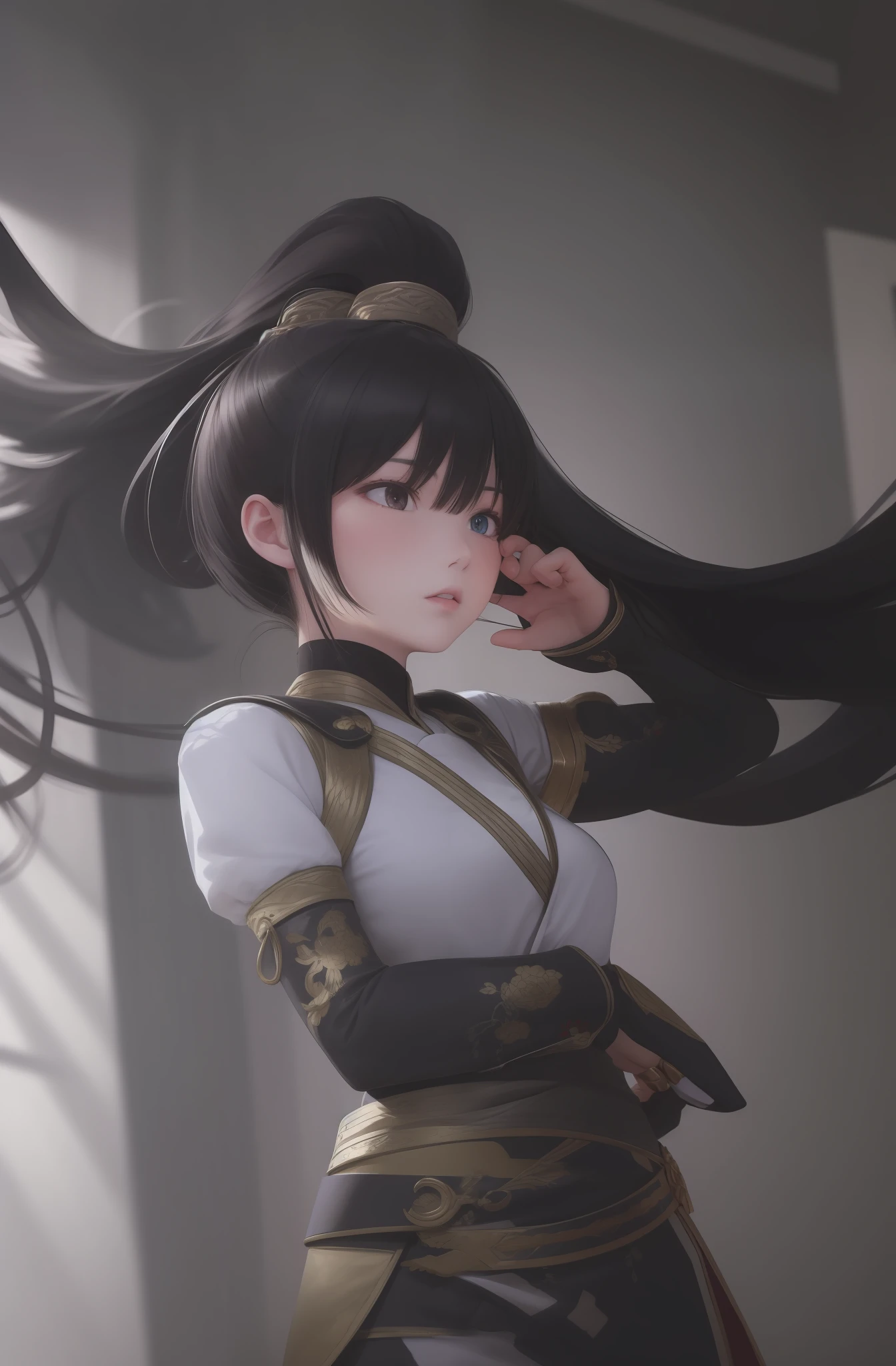 ancient wind，High ponytail，Royal sister
