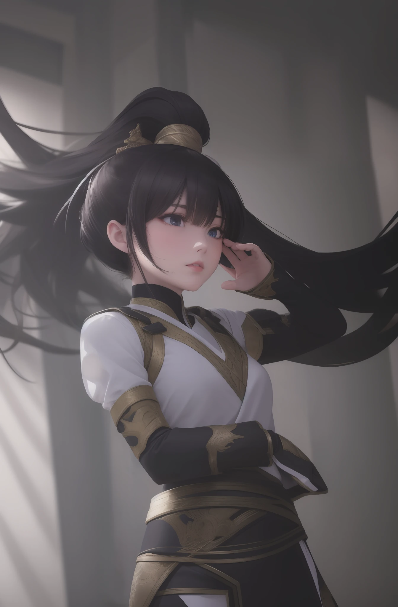 ancient wind,High ponytail,Royal sister