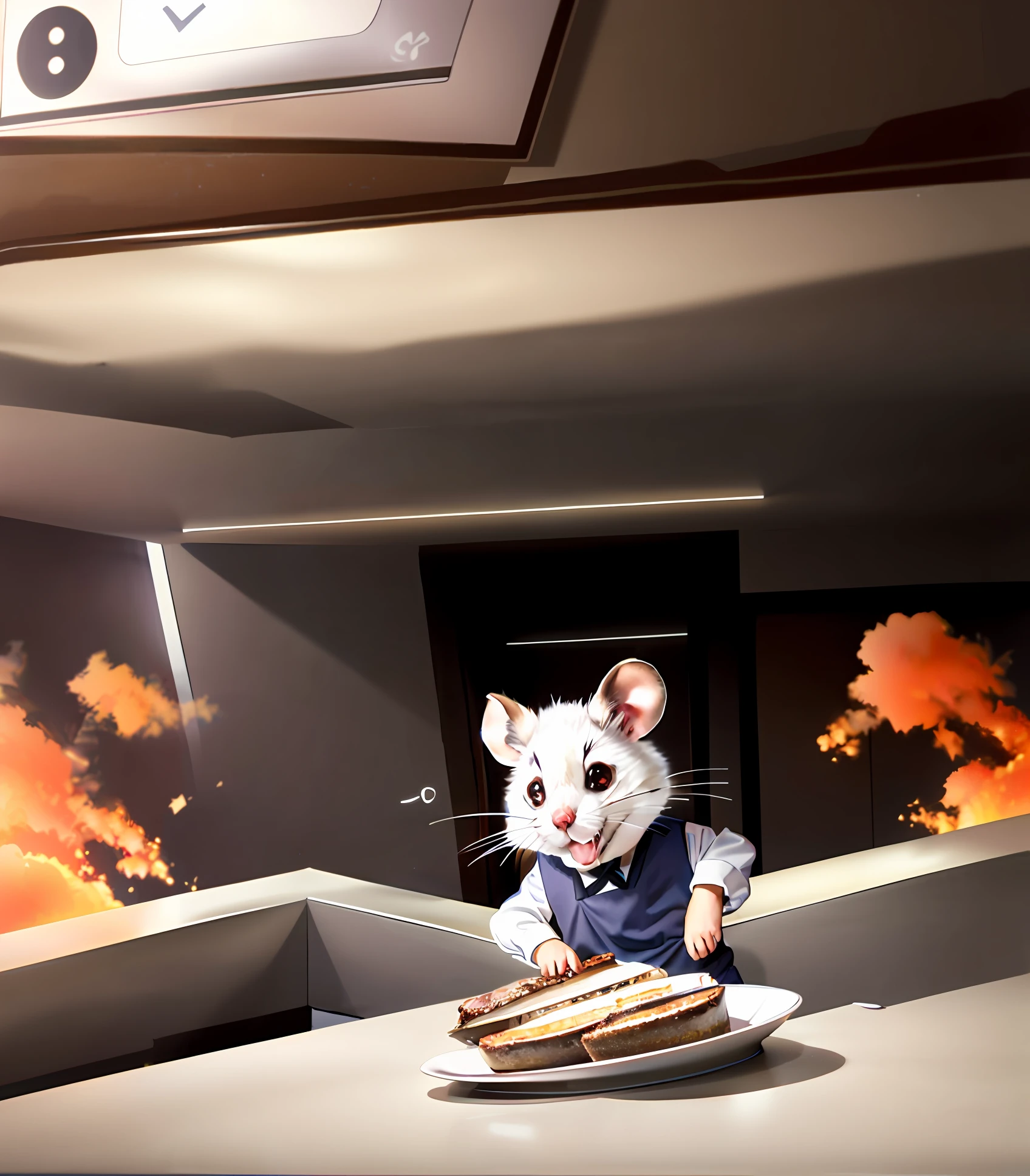 mouse，cook，comic strip，