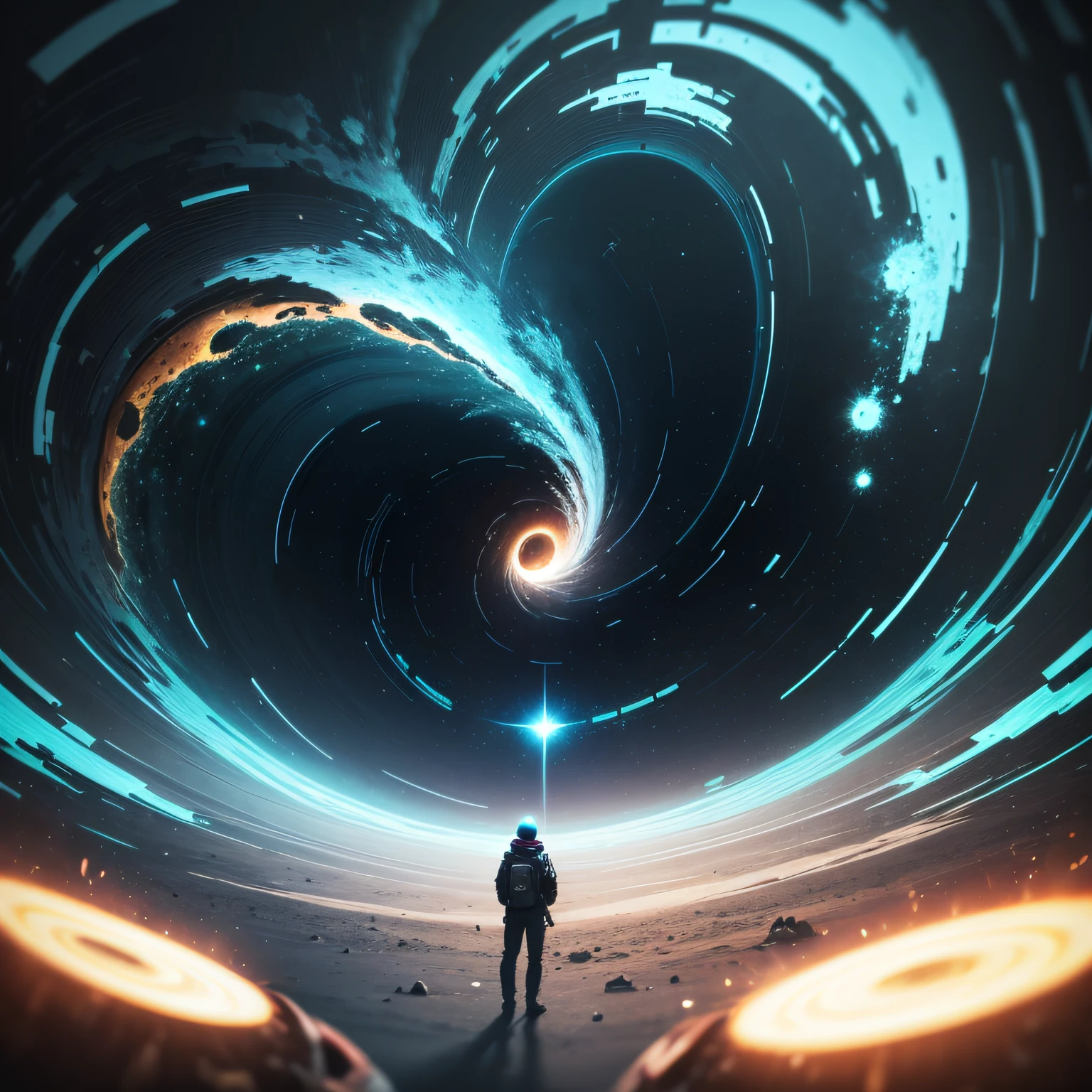Black holes distort the sense of oppression and realism