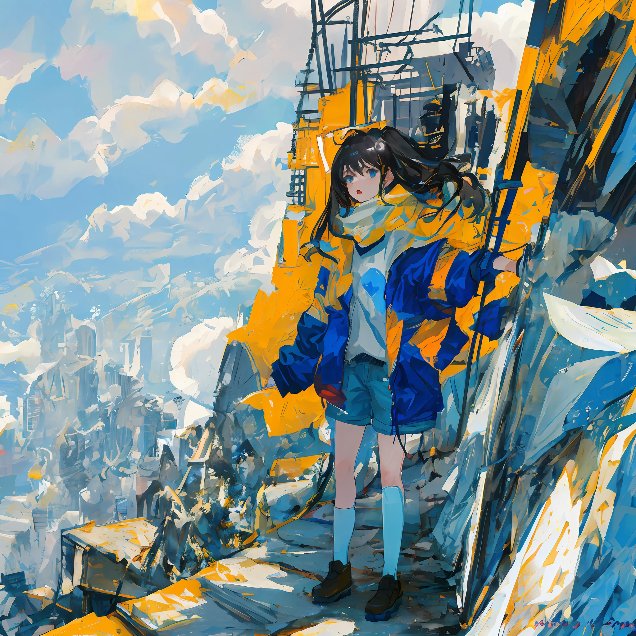 Blue-white current,A twenty-year-old shouts in Doomsday City