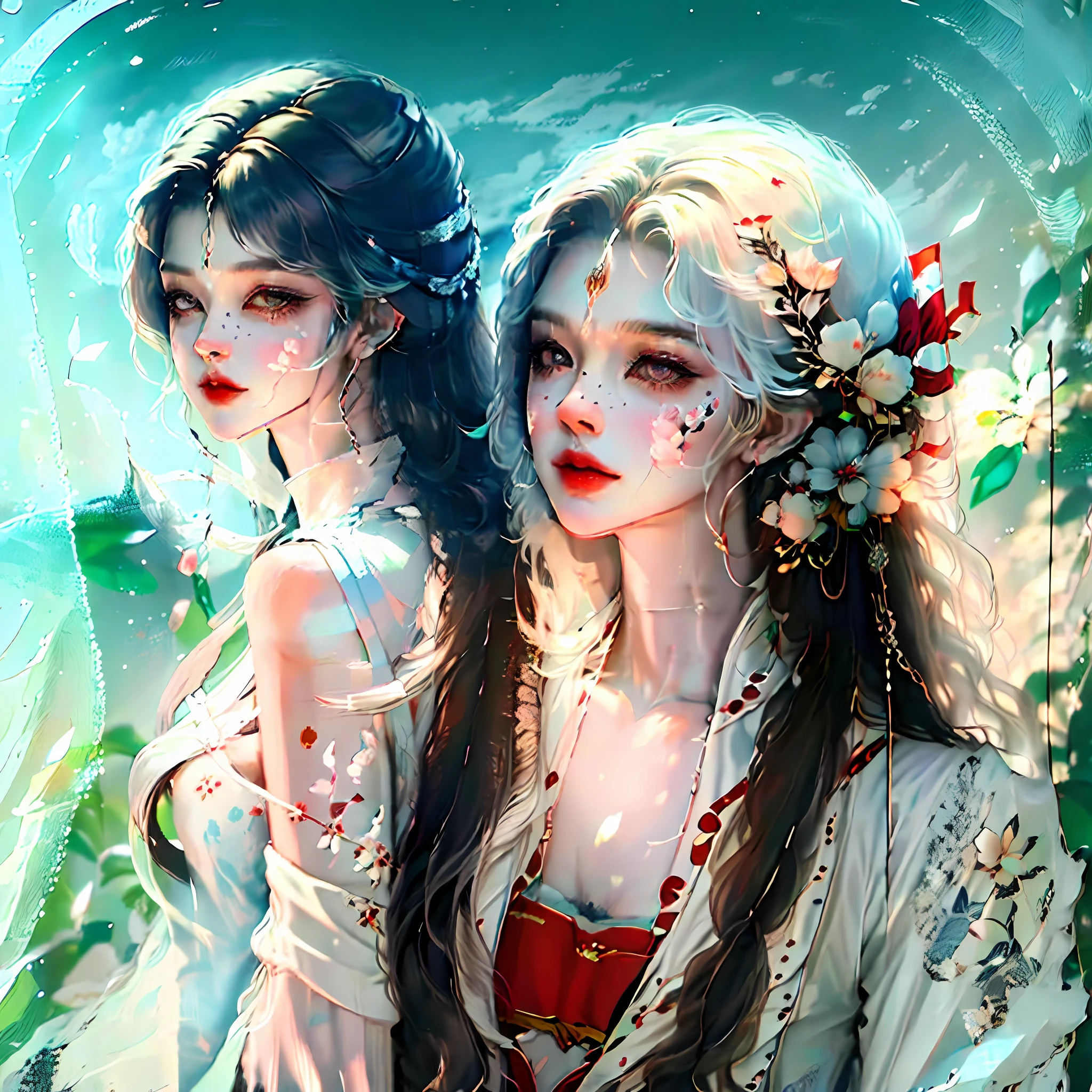The white horse was a young girl,Around twenty years old
period,White shirts fluttering,On his left shoulder hangs a large red silk flower
flower,His face was slightly dark,The appearance is extremely beautiful。 --auto