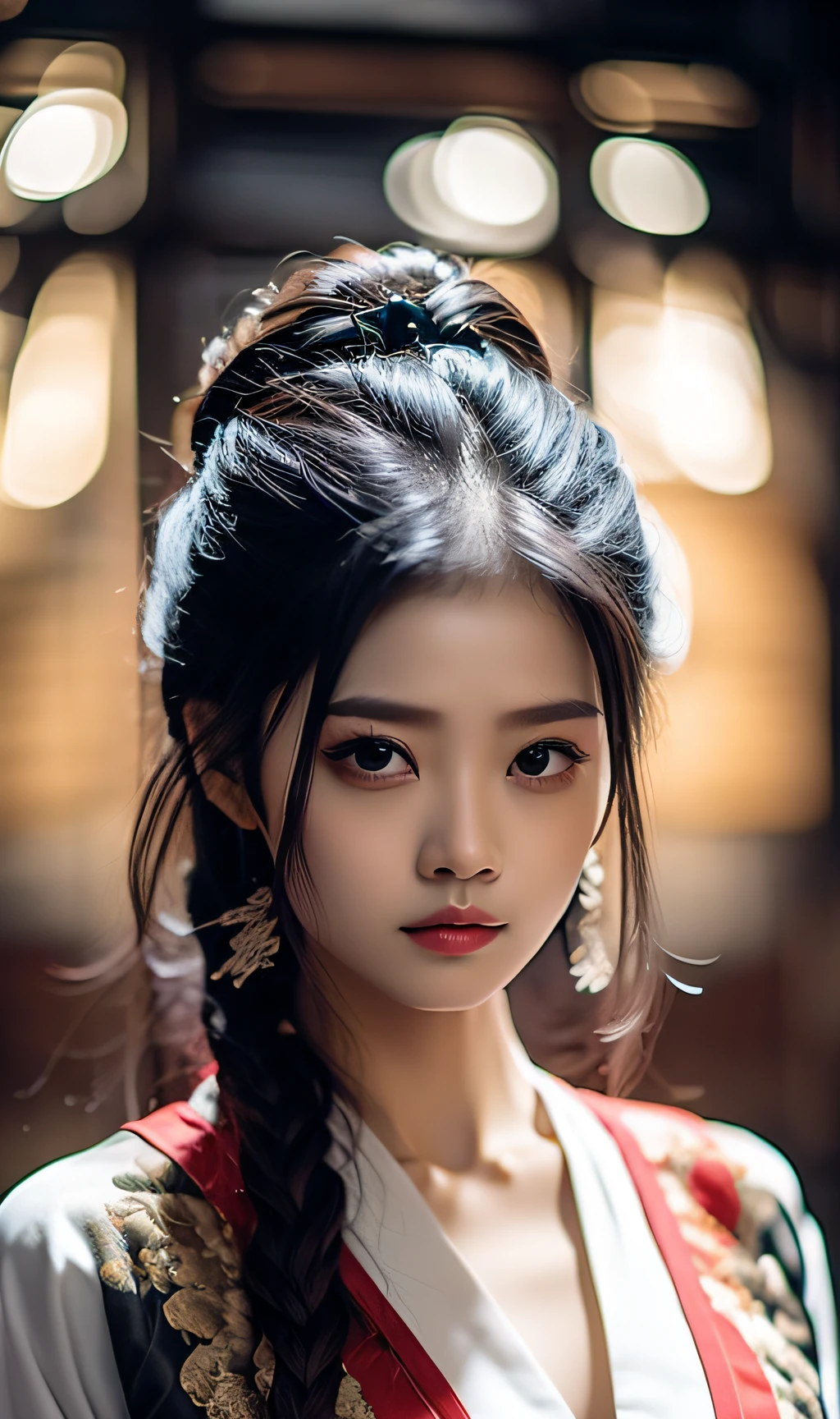 best quality, masterpiece, highres, wuxia 1girl, china dress, super Beautiful face, super beautiful eye, super beautiful hair