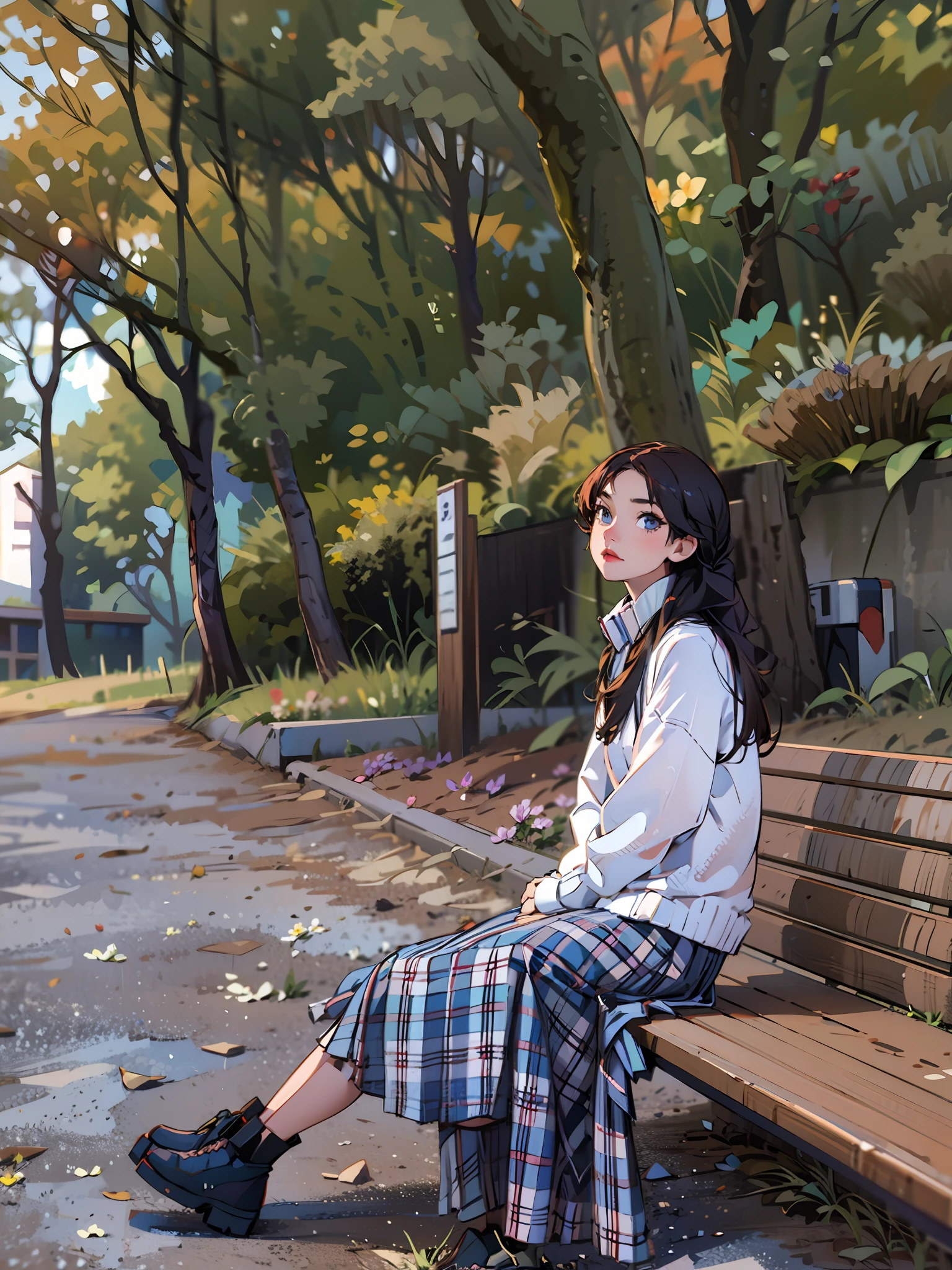 there is a woman that is sitting in the grass with a hat, standing in flower field, in a field with flowers, standing in flower field, in a field of flowers, With flowers, Girl in a flower field, on the garden, xintong chen, girl frontal in a flower field, Profile picture, woman standing in flower field, Profile image