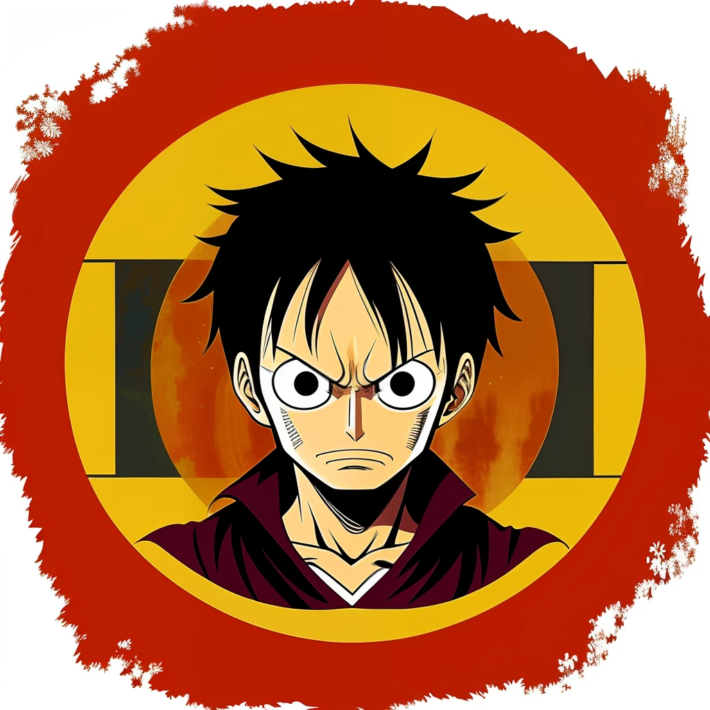Luffy of the Ancient One Piece，Painted in the style of ancient general-warriors