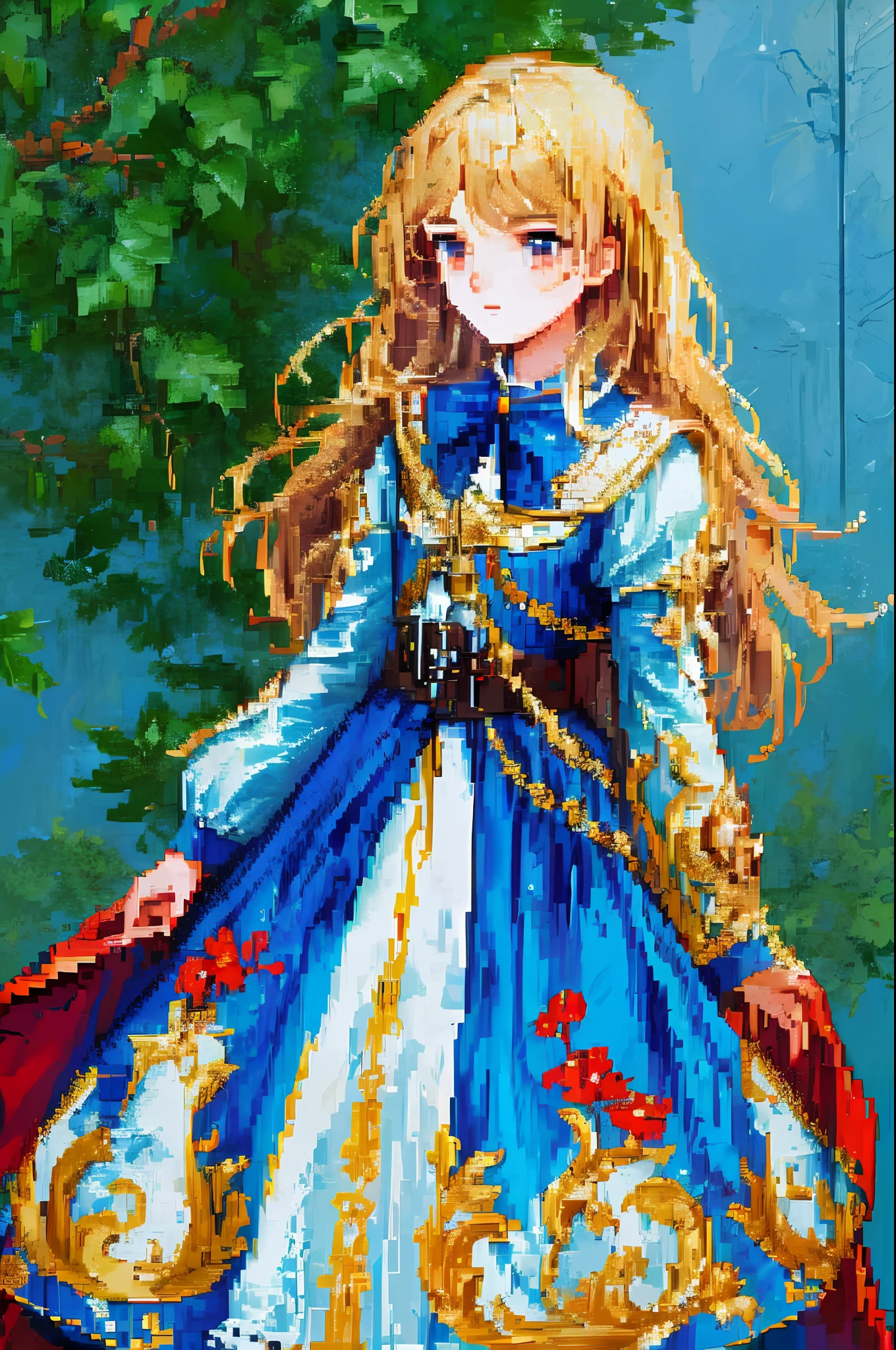 pixel, Pixel Art, 1girl, guerreira