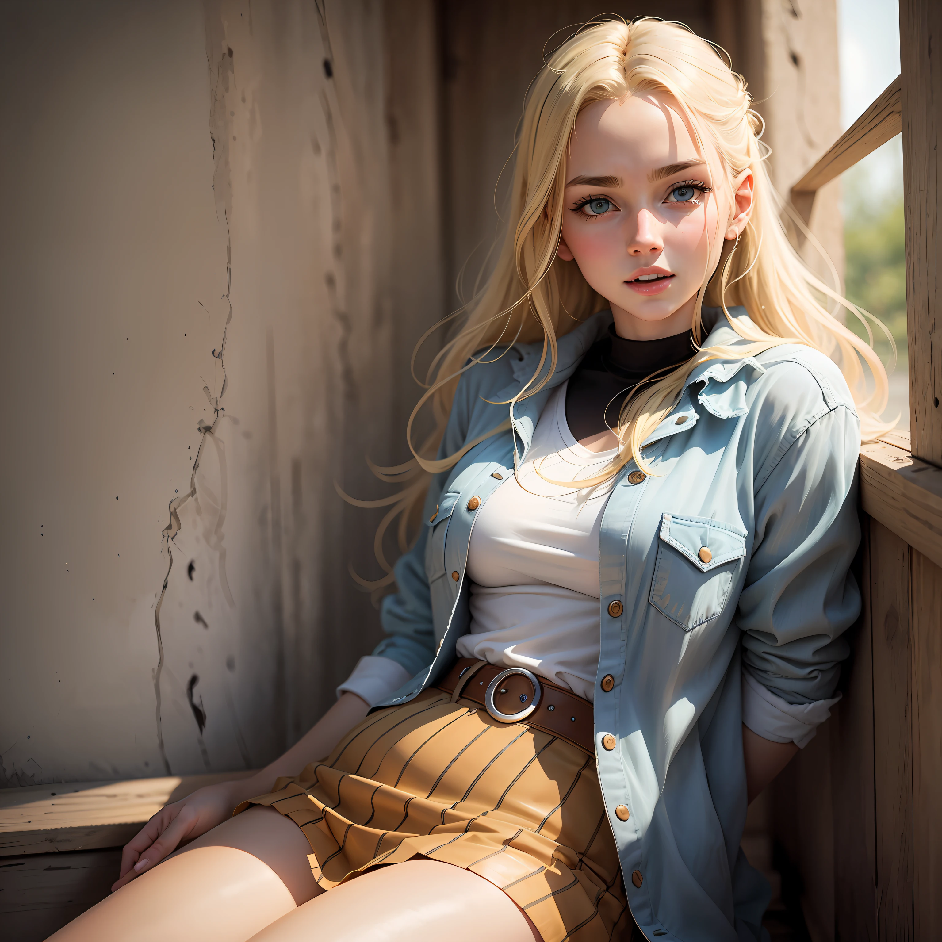 Beth，long braid，whaite hair --auto