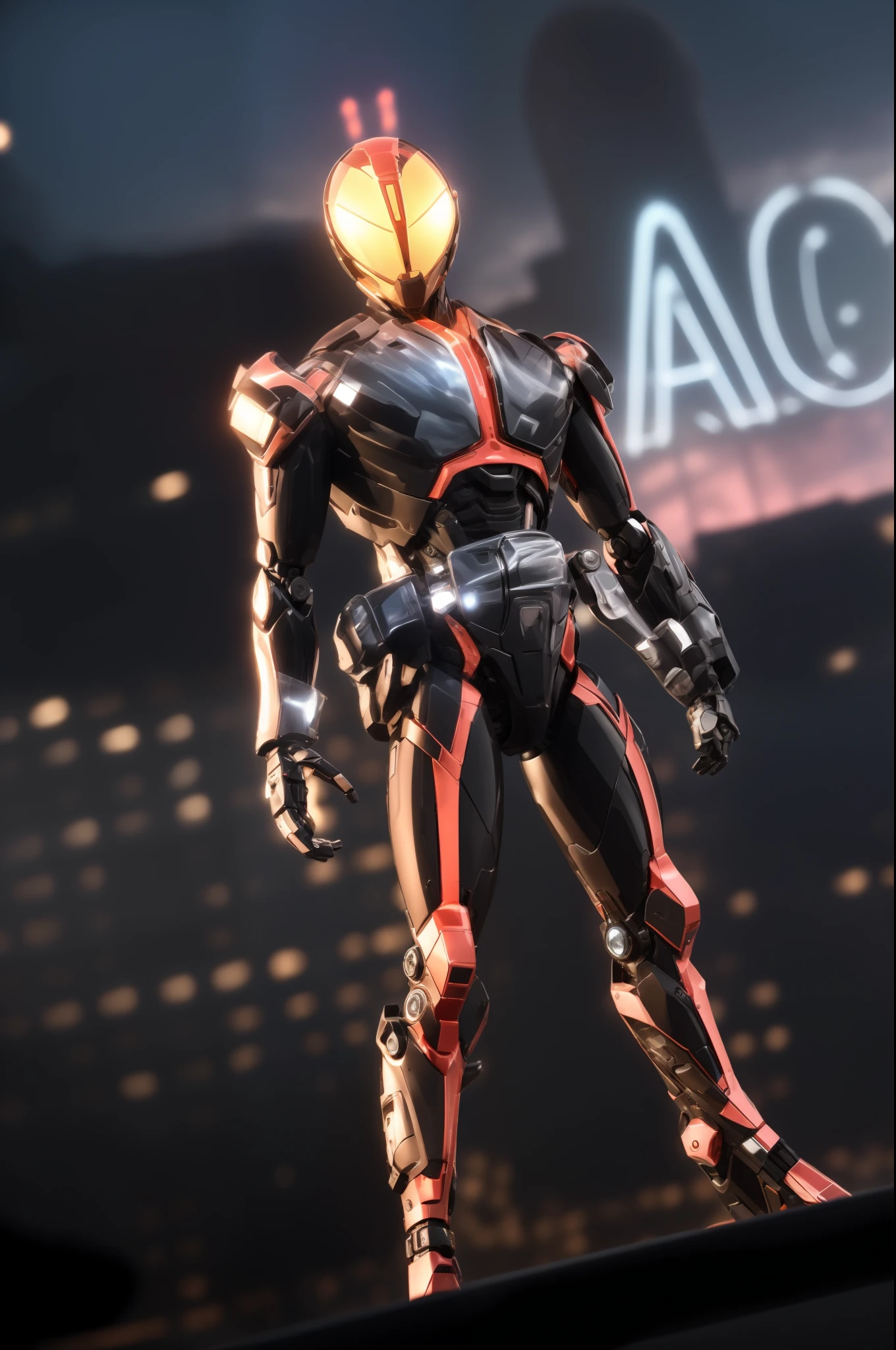 best qualtiy， 4k wallpapers， tmasterpiece， Extremely detailed CG unity 8k wallpaper， Extremely detailed eyes， photorealestic，Machinary，mechs，Technologie，musculous，glowing light eyes，Burly body，style of photography，Real background（Metallic texture 1.8）（Excess detail 2）（High resolution1.6）（4K clarity1.9)（Carbon fiber 1.5）（Metal reflection 1.5），Carbon fiber all over the body
