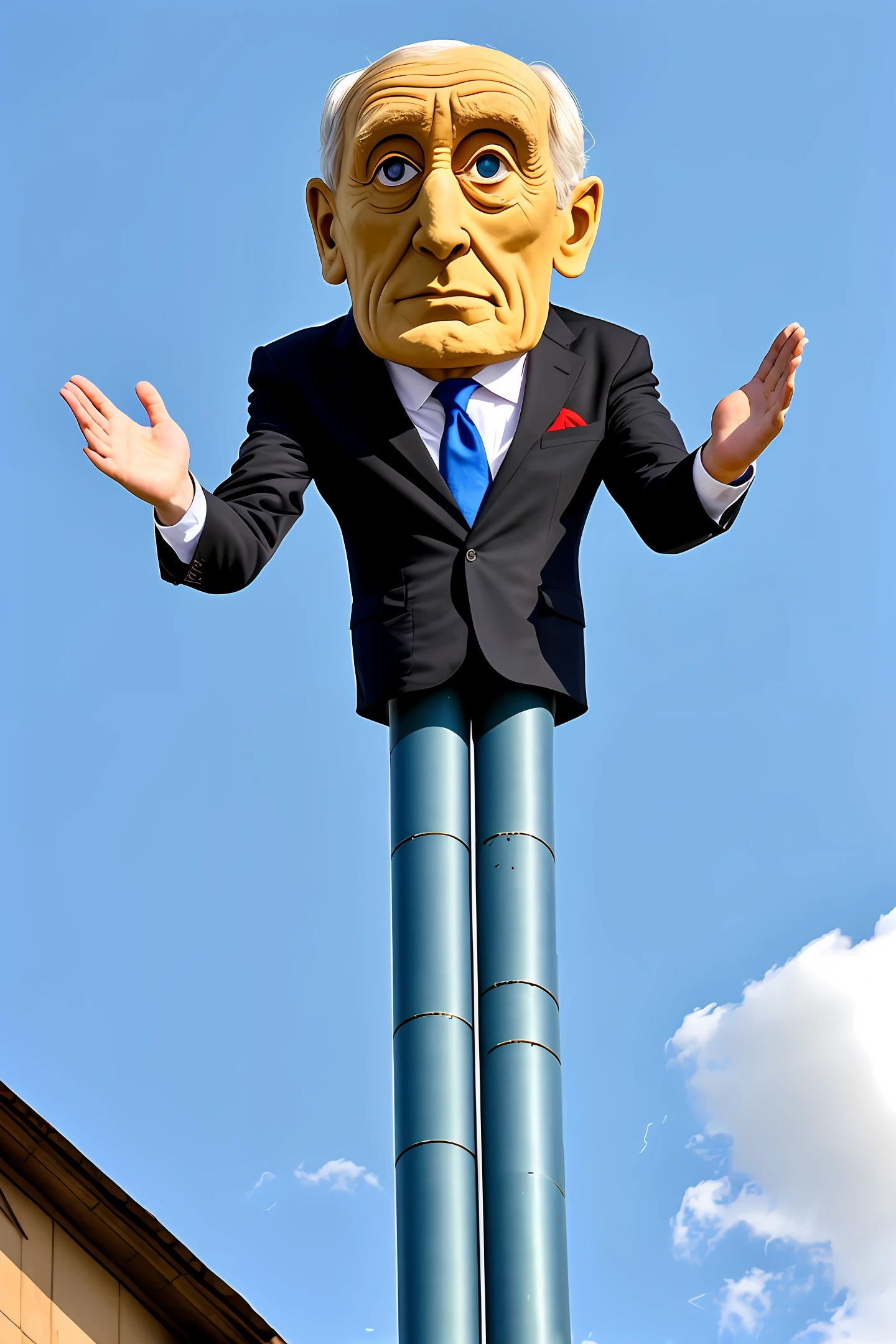 Big-eyed tall man