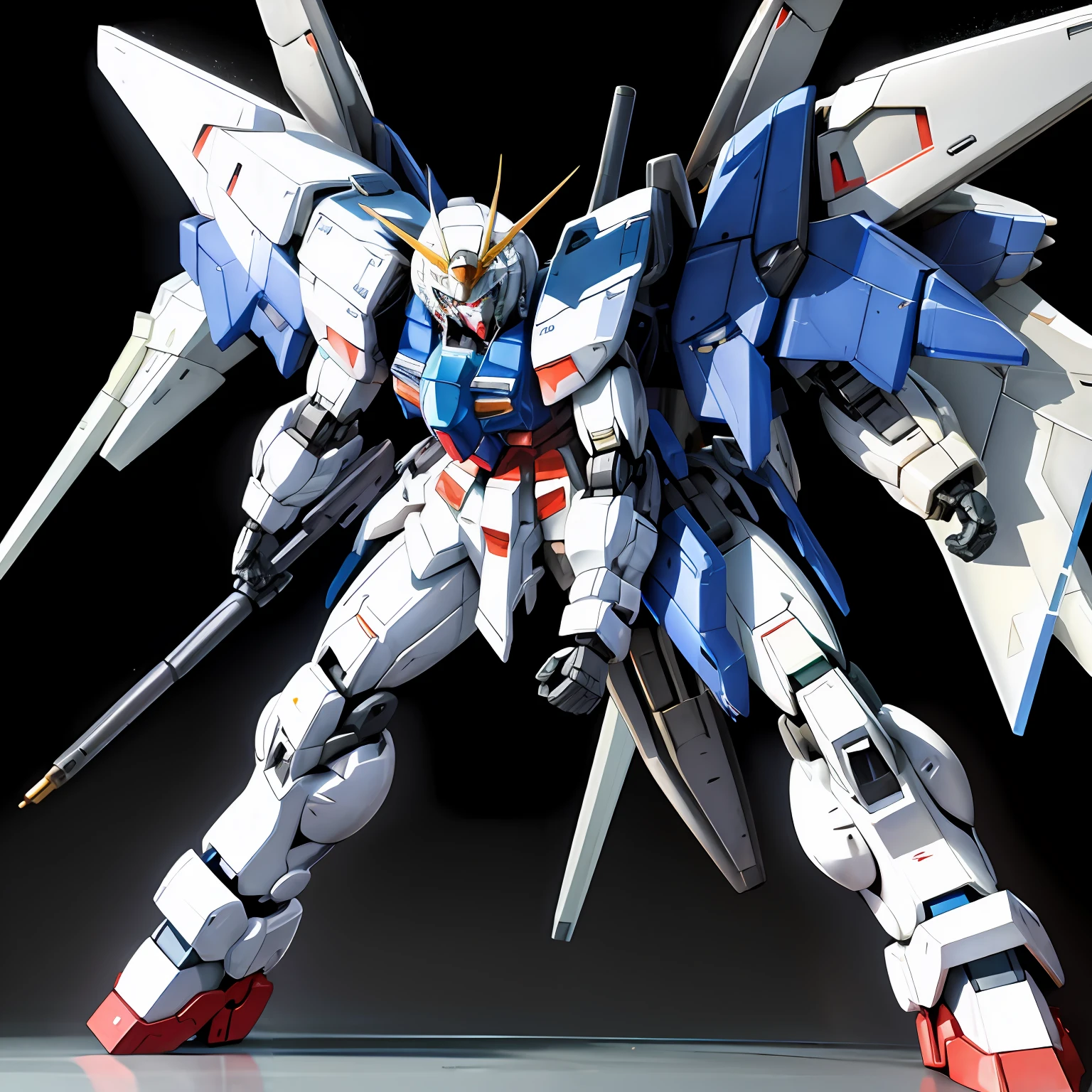 A Gundam robot with the theme of Taean