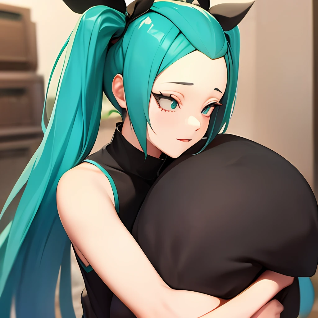 Naruto hugged Hatsune