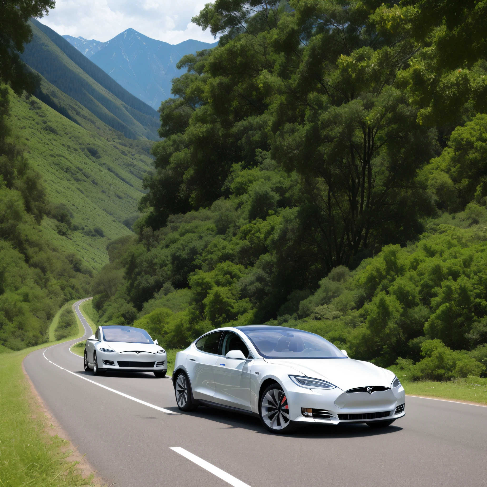 (RAW photos:1.2),(realisticlying:1.4),(tmasterpiece:1.3),(best qualtiy:1.4),超高分辨率,hdr,8K分辨率,tesla car,Cool,The lens is full of sense,Dynamic impact powerful road running --auto