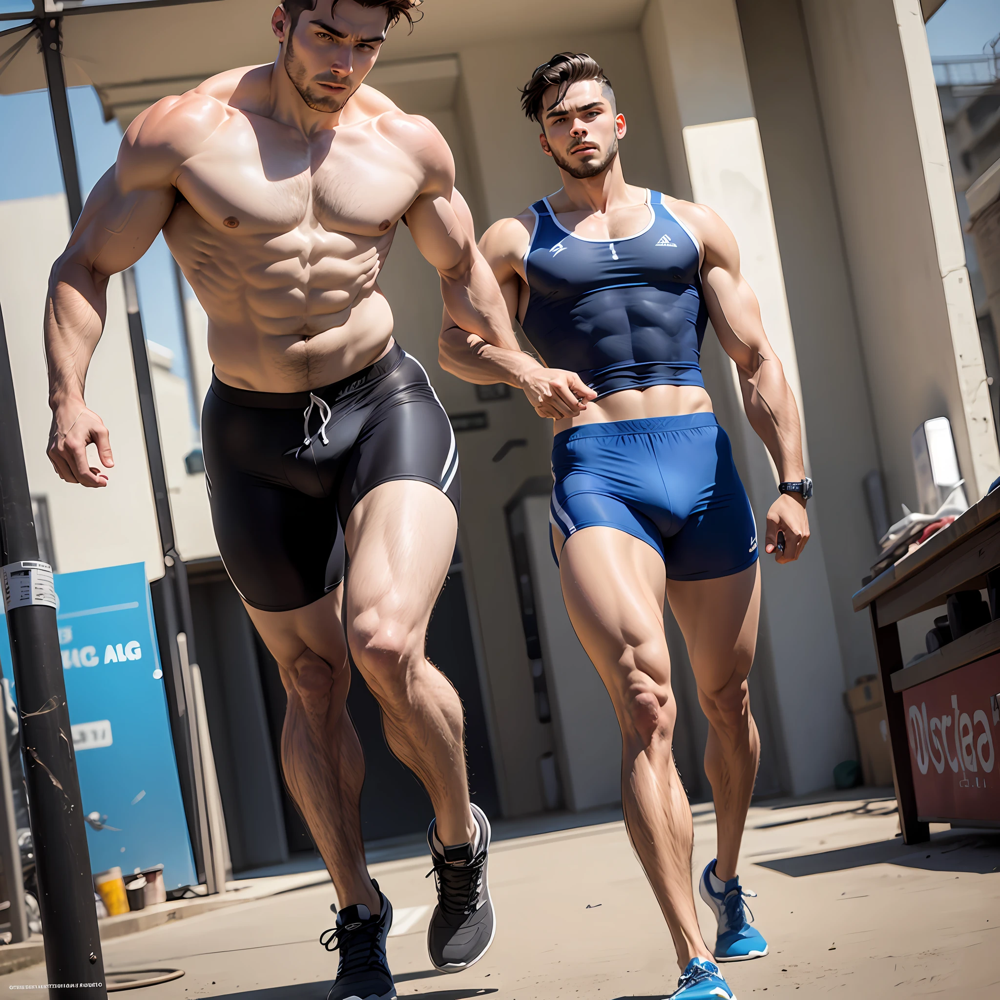 Homem de 1.80 de altura fisicamente forte atleta --auto