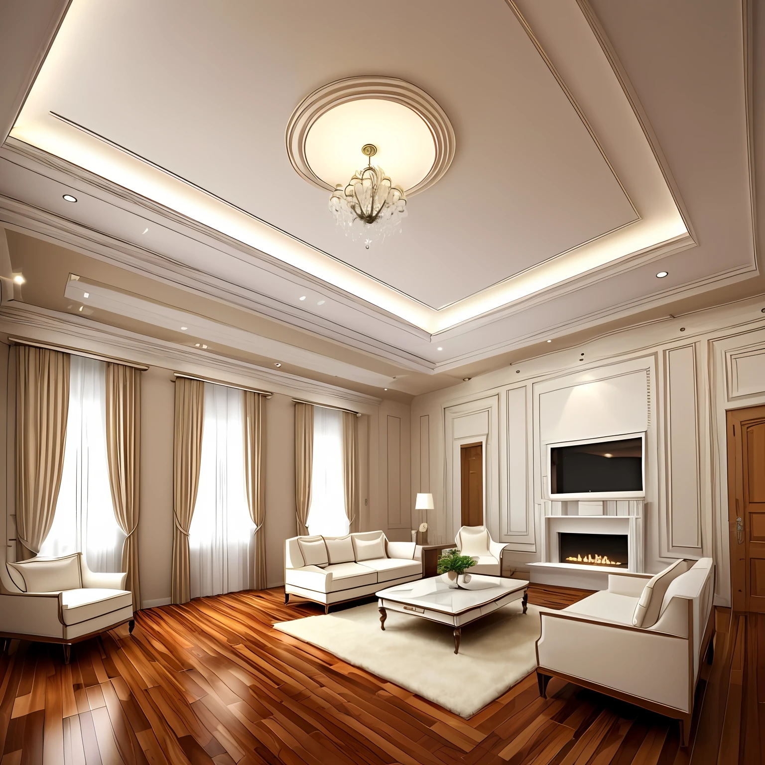 80s mansion interior empty ceiling white luxury background --auto