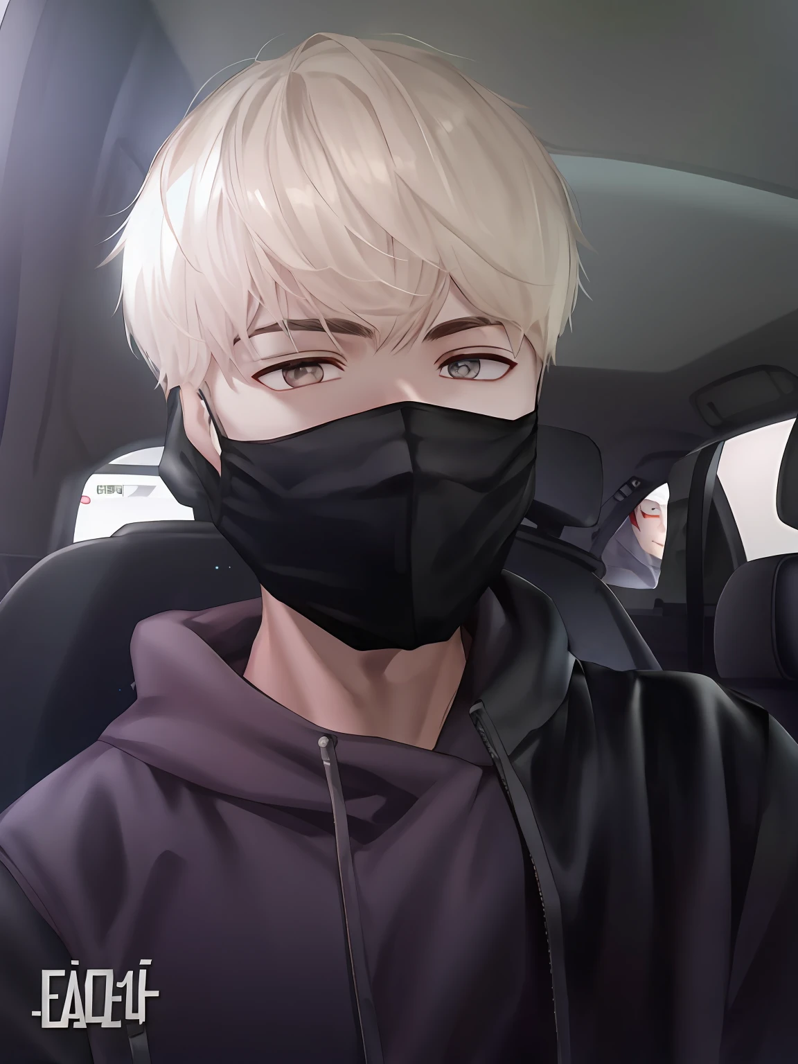 The Alafed man wearing a black mask was in the car, Wearing an all-black door wave mask, wearing face mask, wearing face mask, one single mask, surgical mask covering mouth, facemask, Male ulzzang, wan adorable korean face, South Korean male, some of them use gask mask, Wearing a mask, Mask, wearing bandit mask, full-face