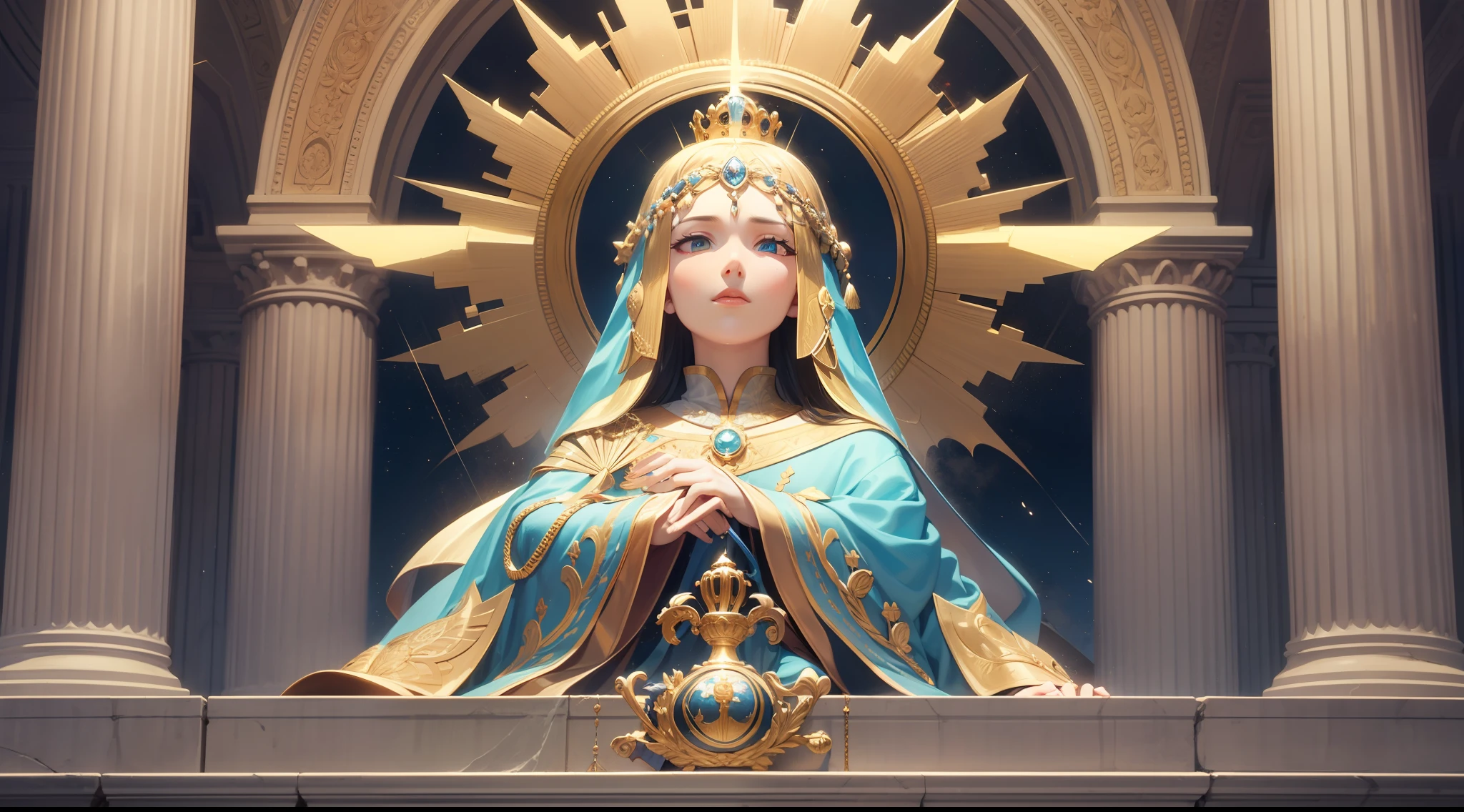 magem of a crown or a raised head, representing the exaltation that comes from God and the victory over the enemies mentioned