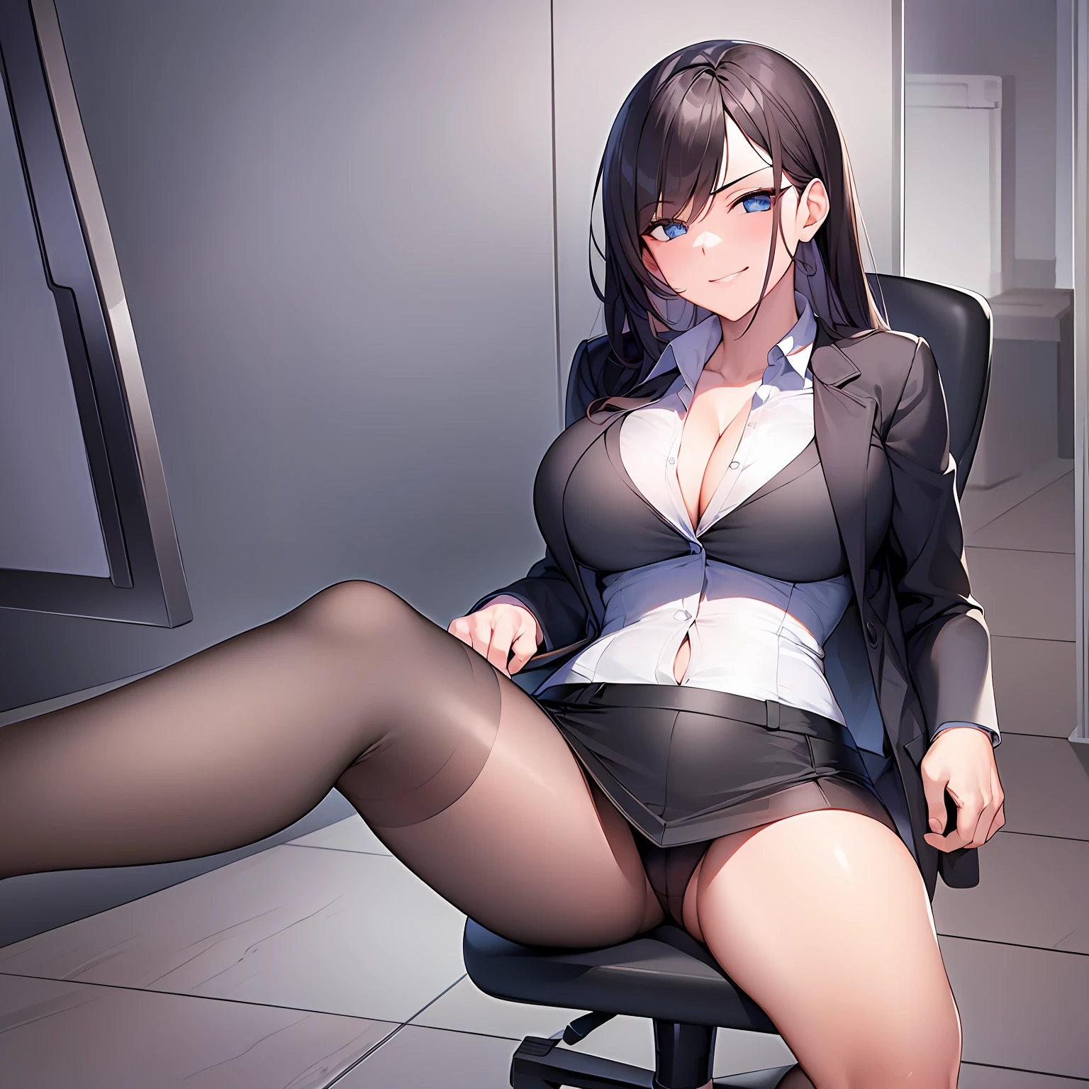 Business suit,Beautuful Women,Charming,Raised sexy,Titillating ,anime big breast --auto