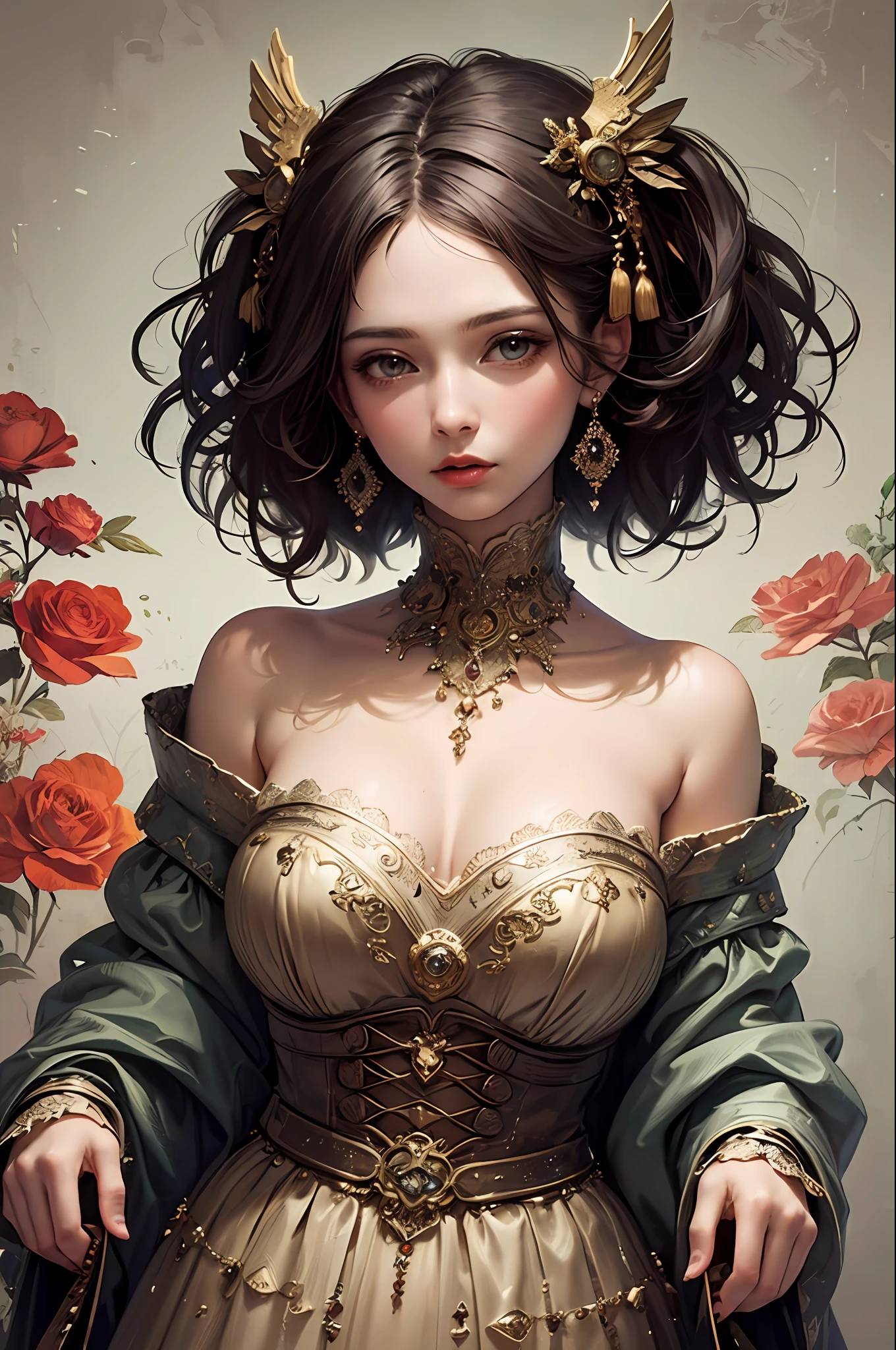 (masterpiece, top quality, best quality, official art, beautiful and aesthetic:1.2), (1girl), extreme detailed,(fractal art:1.3),colorful,highest detailed