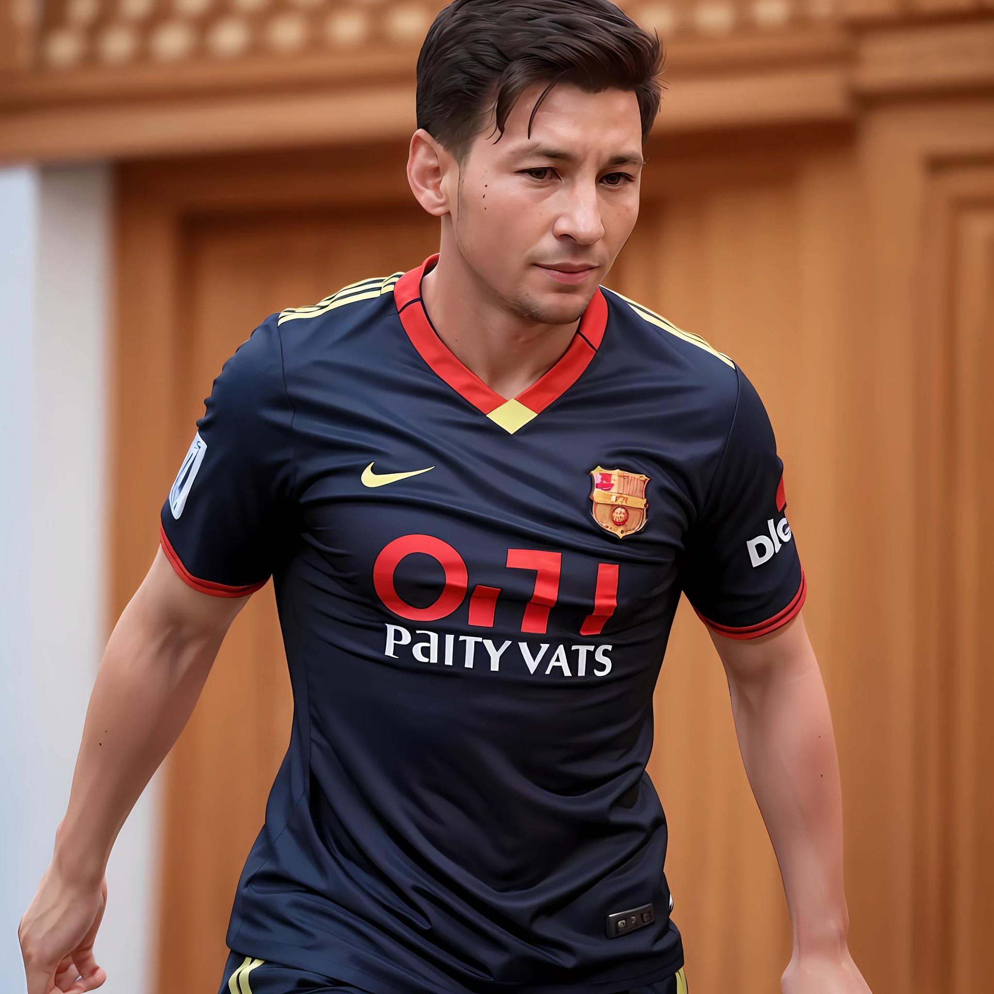 Messi in a Chinese jersey