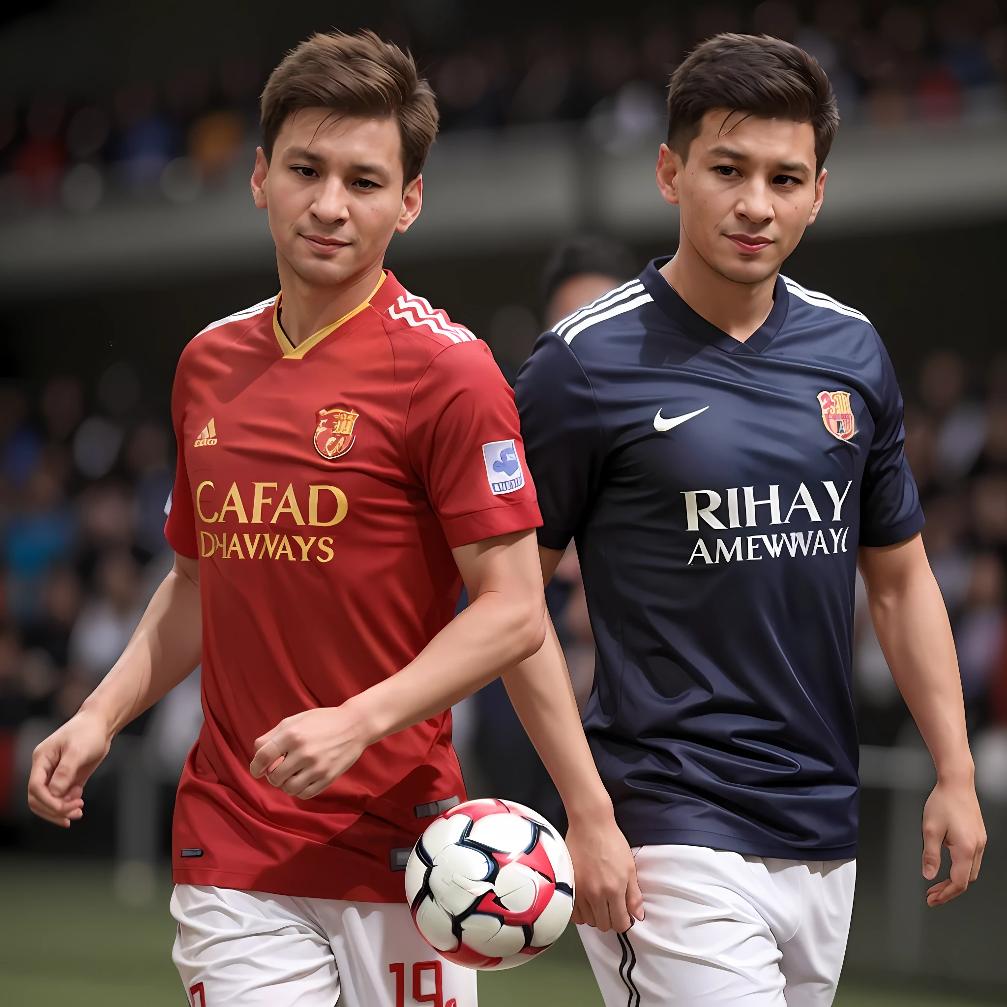 Messi in a Chinese jersey