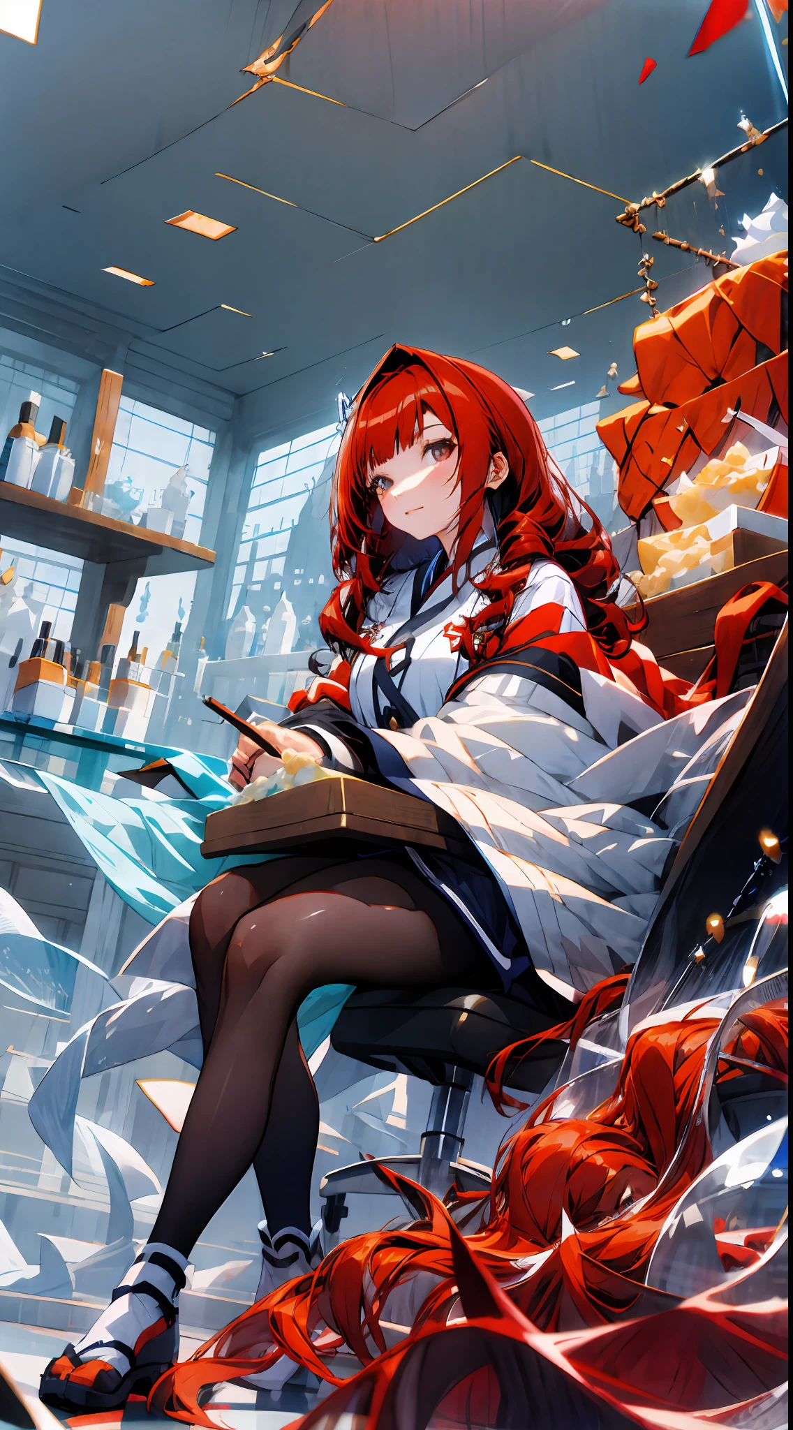 Red-haired beauty,Glass Hitomi,Skin like curd,Need