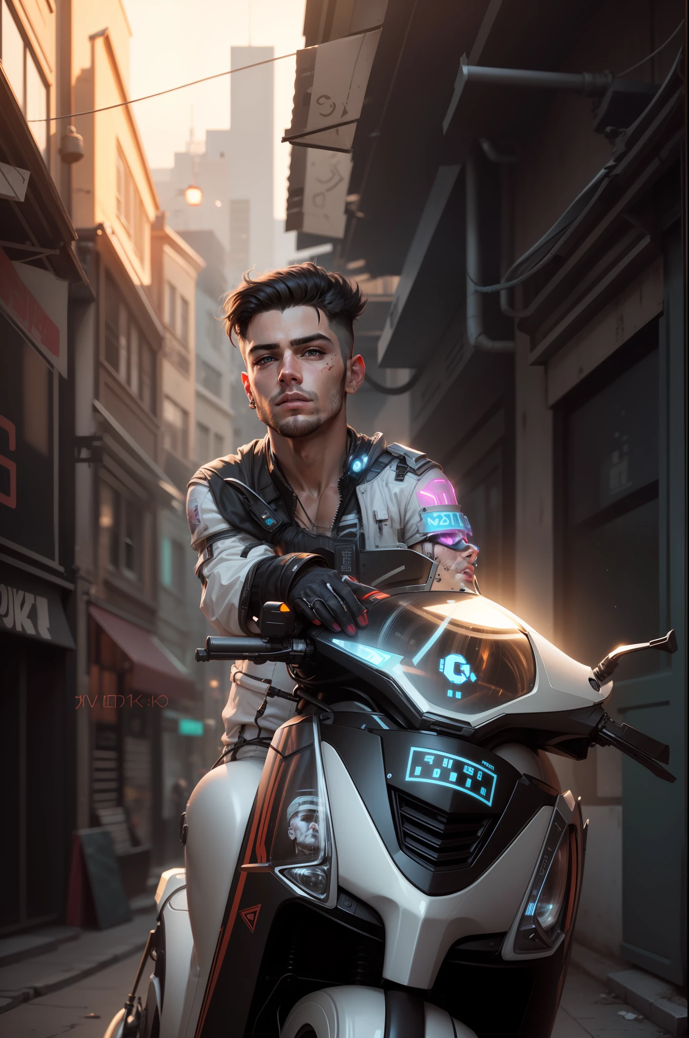 Change background cyberpunk handsome boy realistic face, 8k, ultra realistic,
