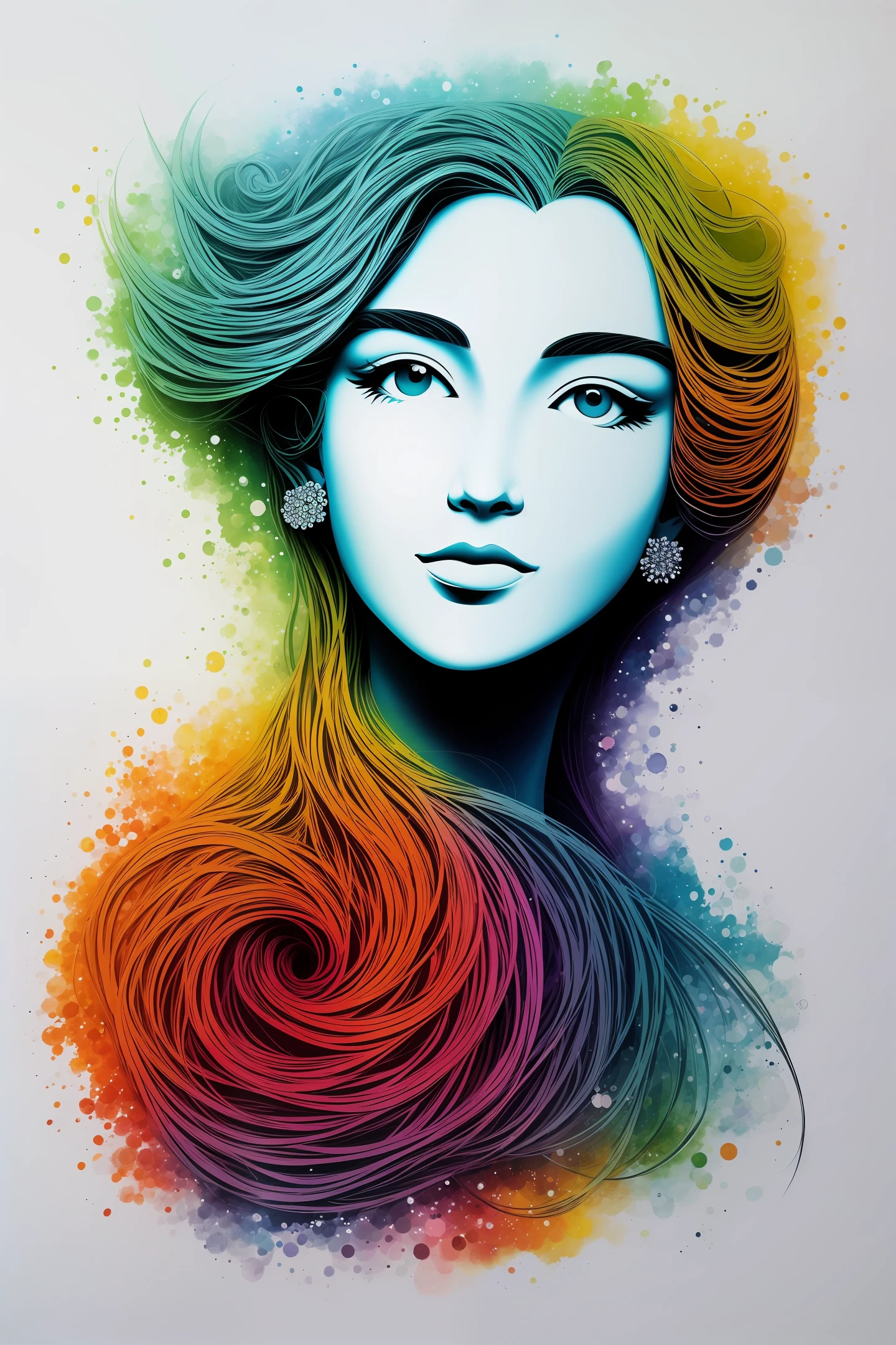 Beauty two-dimensional art