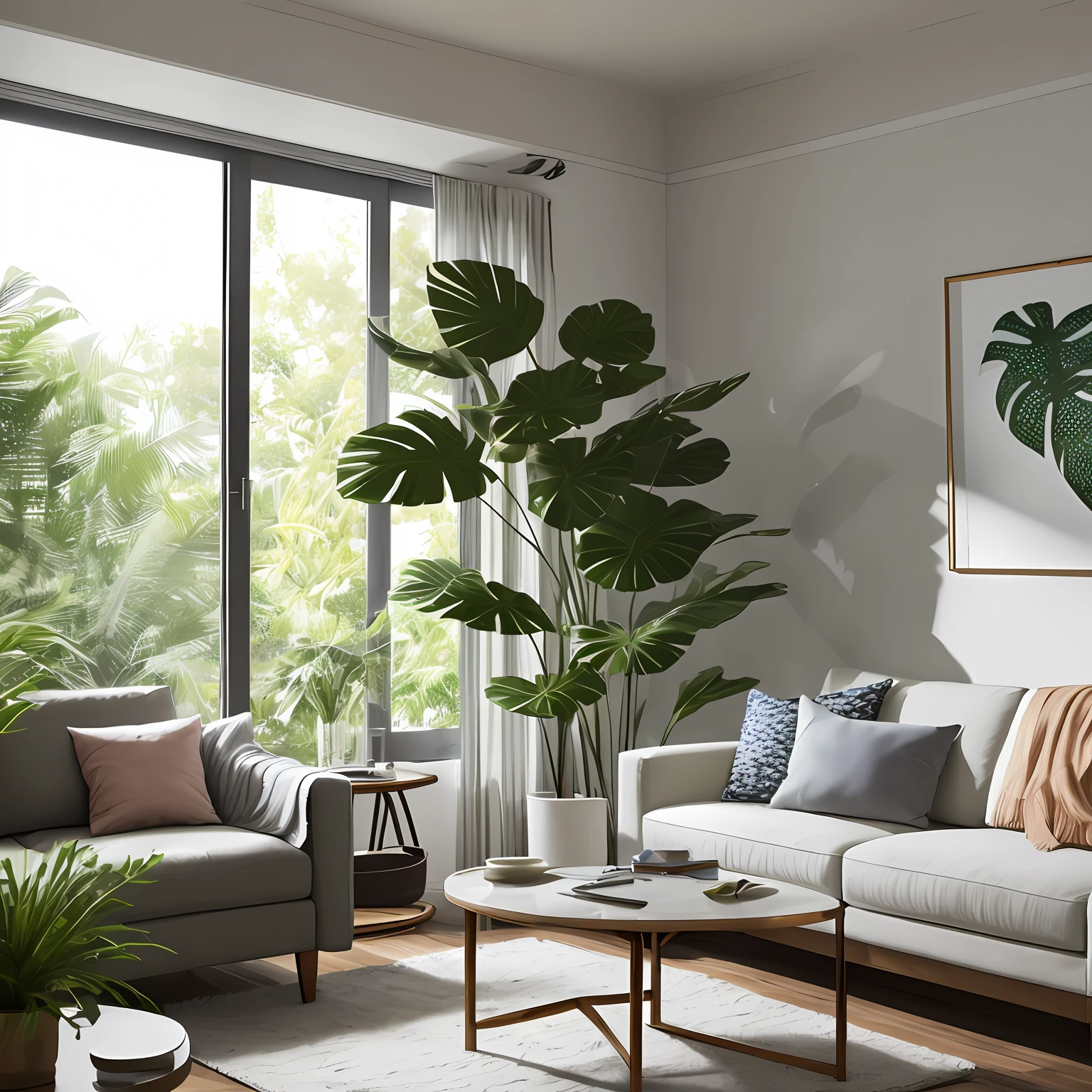 Monstera in the living room --auto