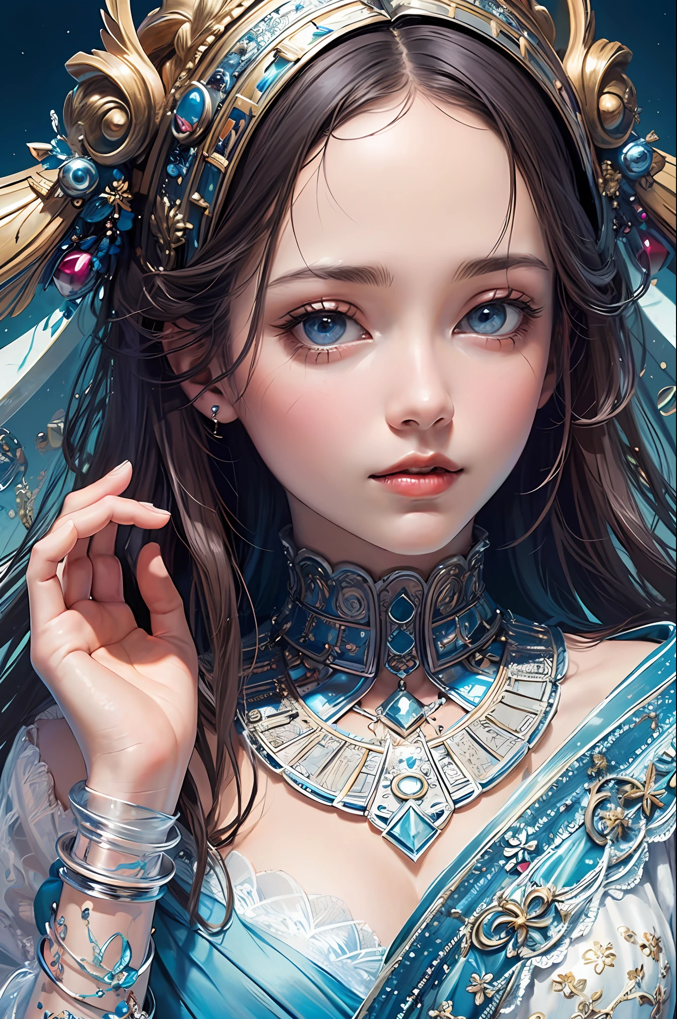 (masterpiece, top quality, best quality, official art, beautiful and aesthetic:1.2), (1girl), extreme detailed,(fractal art:1.3),colorful,highest detailed