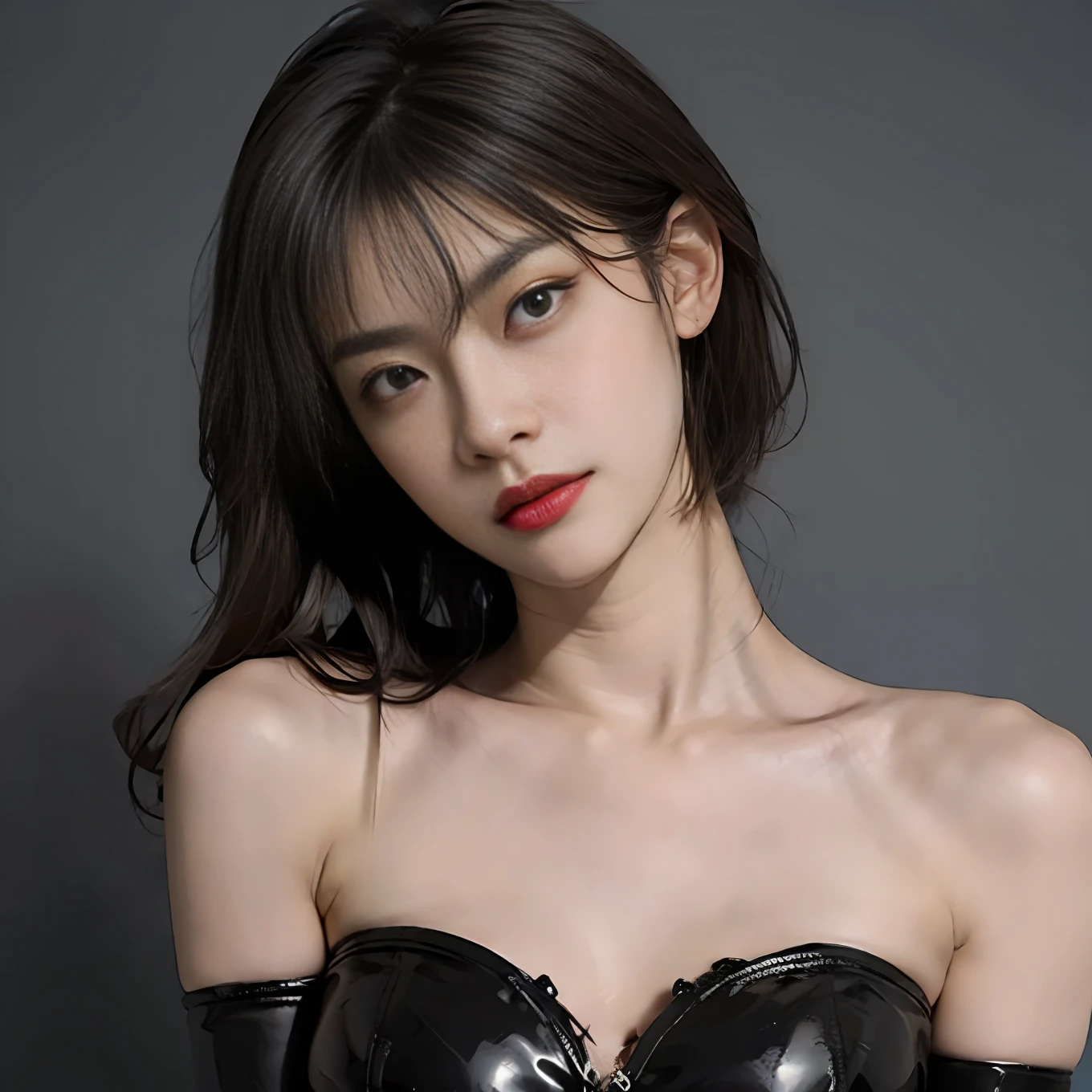 BDSM,Slaves,rubbery,Black corset,shackle,collars,NSFW,((best qualtiy,8K,tmasterpiece:1.3))),Clear focus:1.2,(layer cut,The large:1.2),Beautiful Women in Perfect Figure:1.4,Slender abs:1.2,Moist body:1.5,Highly detailed face and skin texture,Detailed eyes,二重まぶた,long whitr hair
